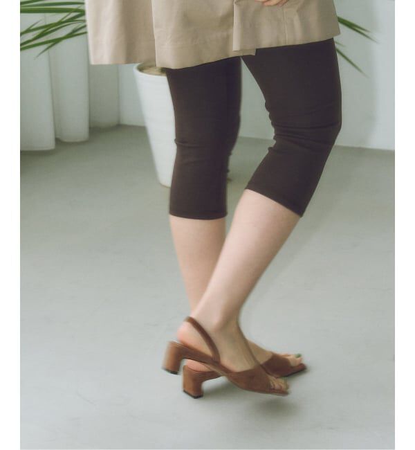 GRISE「《予約》MIDORI UEEDA&times;GRISE4cmレザースクエアスエードサンダル」|サンダル|