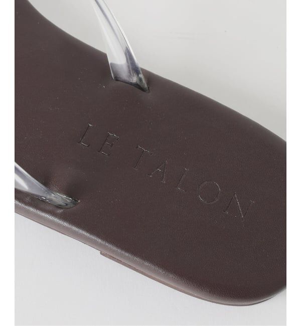  「クリアフラワートングサンダル」|サンダル|