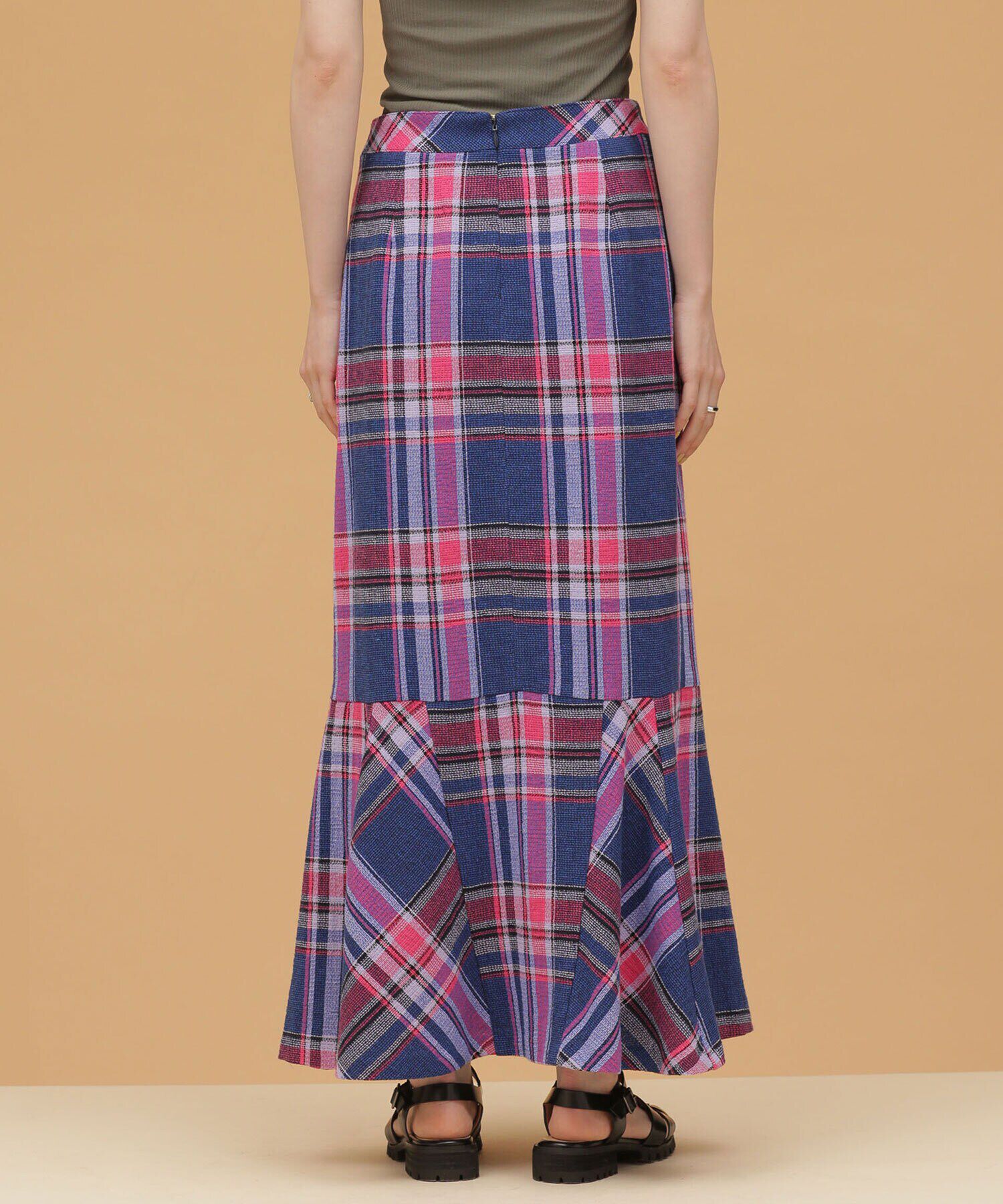 nano･universe「LB.03/バスケットチェックマーメイドスカート」|スカート|