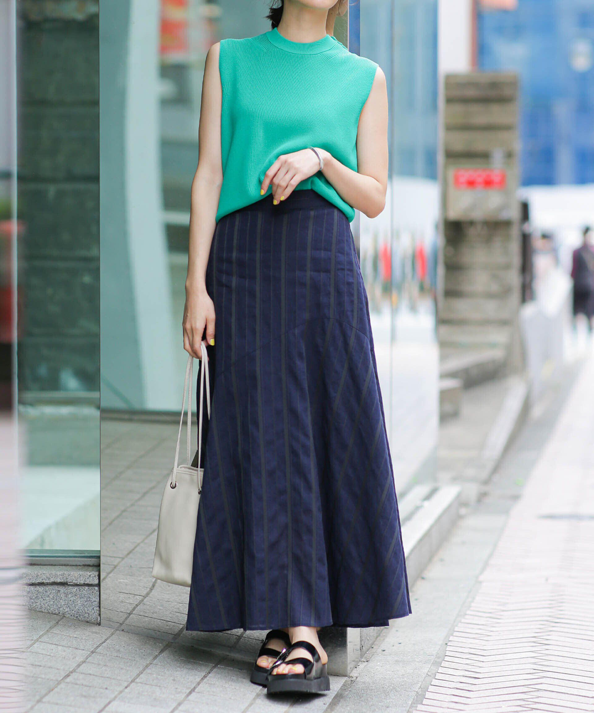 nano･universe「LB.03/リネンブレンドフレアーマキシスカート」|スカート|