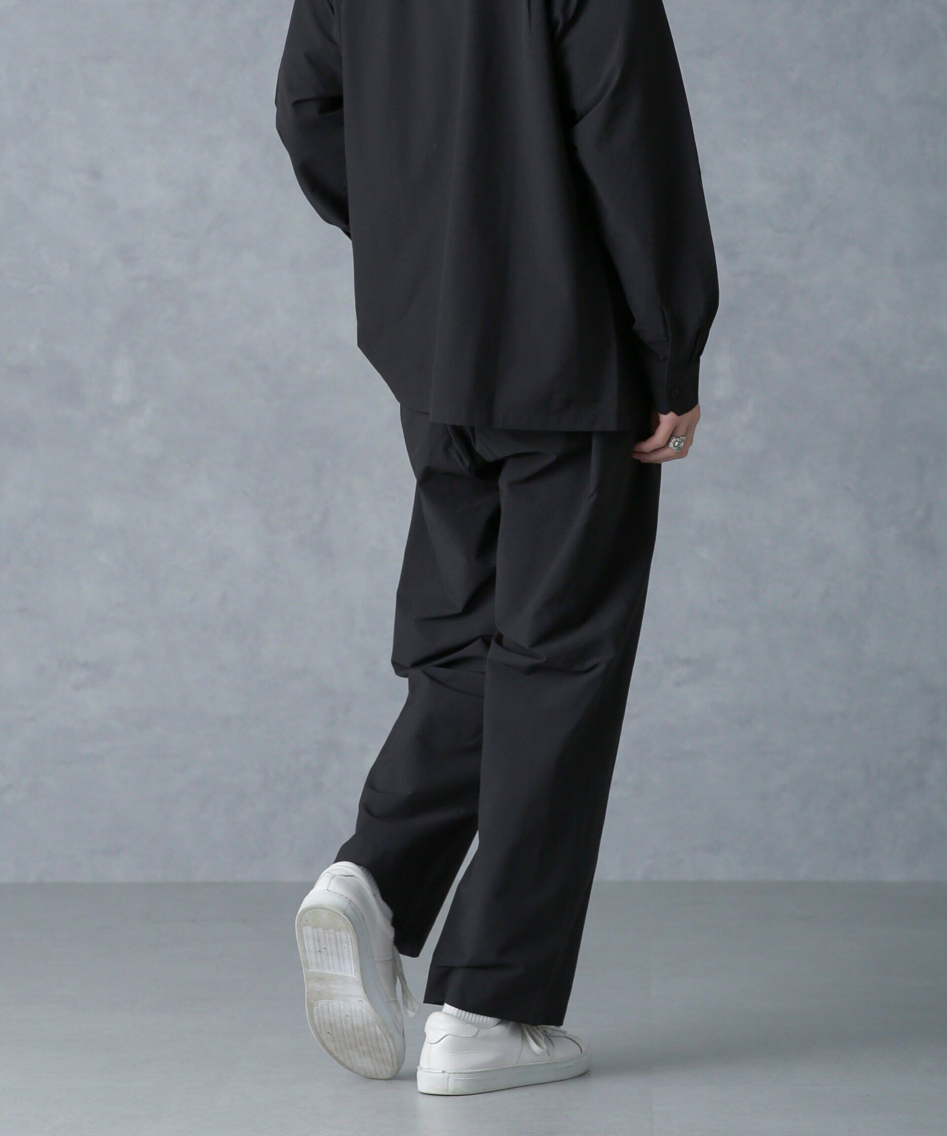 nano･universe「ストレッチワイドイージーパンツ(セットアップ可)」|チノ|