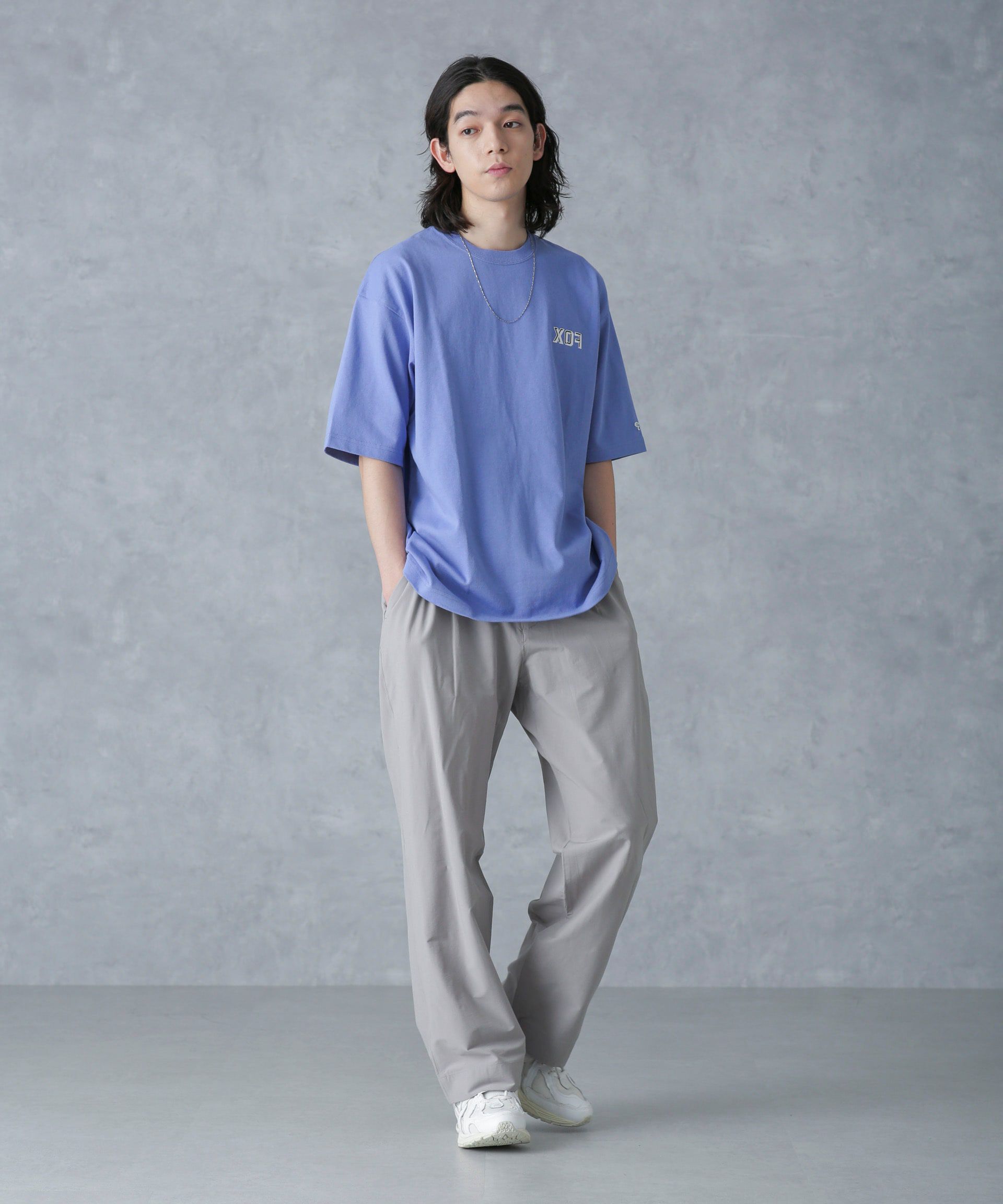 nano･universe「ストレッチワイドイージーパンツ(セットアップ可)」|チノ|L.グレー1