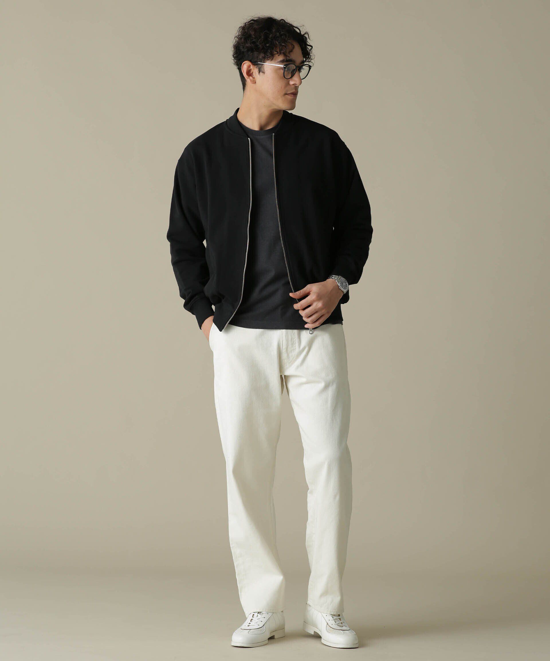 nano･universe「「NJ/CLUB」HOMESTOCK ガーメントダイコットンヘンプTシャツ」|Tシャツ・カットソー|