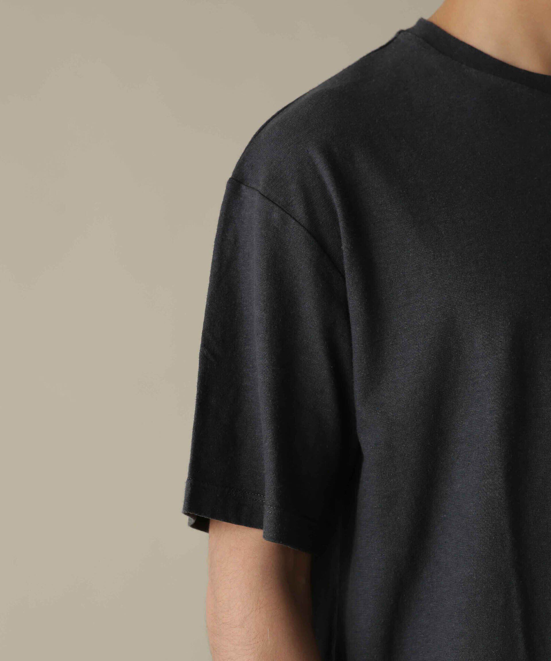 nano･universe「「NJ/CLUB」HOMESTOCK ガーメントダイコットンヘンプTシャツ」|Tシャツ・カットソー|