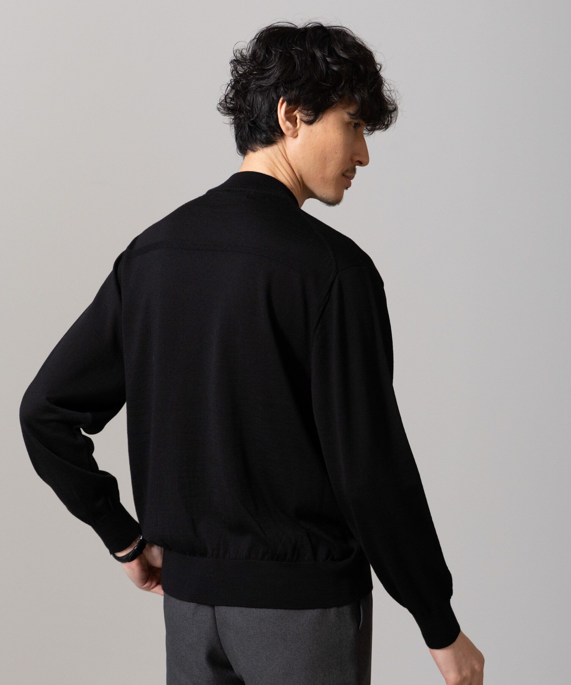 nano･universe「「毛玉レスニット」 ファインゲージモックネック」|ニット・セーター|