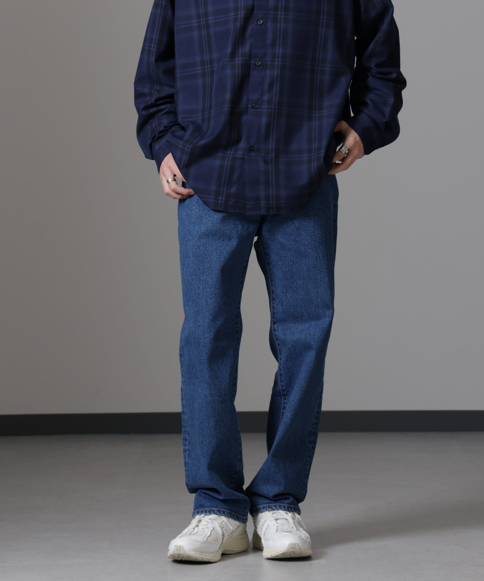 nano･universe「「MC」TIMELESS WARDROBE レギュラーフィットデニム 251」|チノ|ネイビー