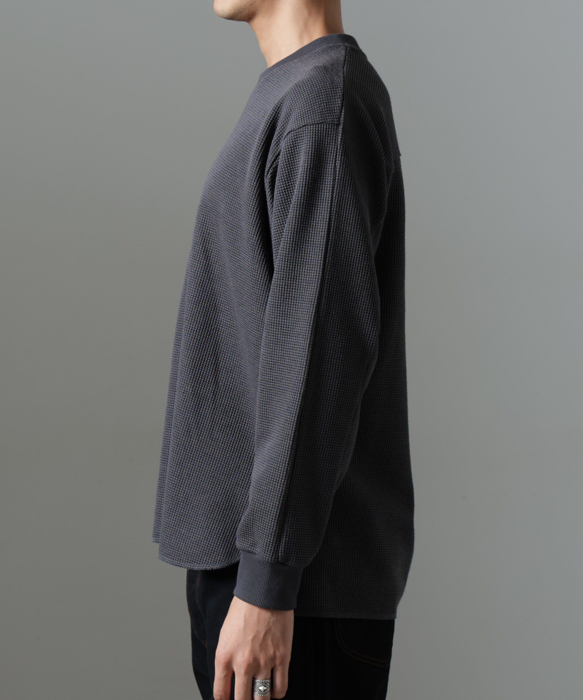 nano･universe「テクノワッフル ロングスリーブTシャツ」|Tシャツ・カットソー|