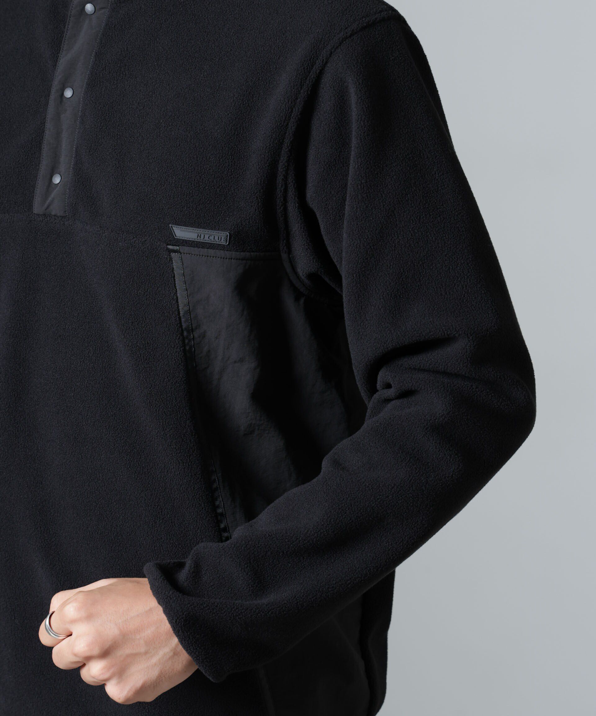 nano･universe「「NJ/CLUB」PARKSTOCK スナップフリースプルオーバー」|Tシャツ・カットソー|