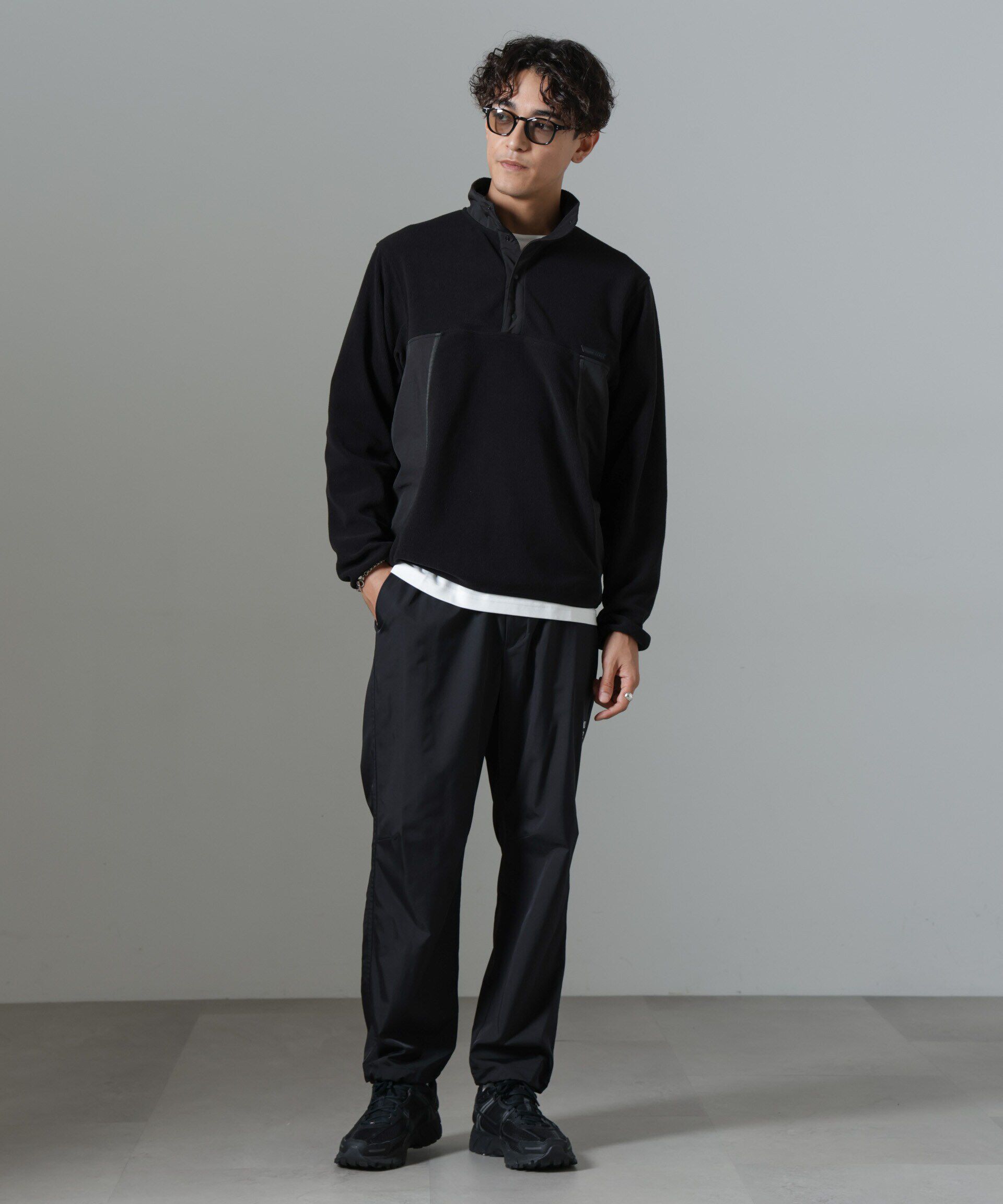 nano･universe「「NJ/CLUB」PARKSTOCK スナップフリースプルオーバー」|Tシャツ・カットソー|