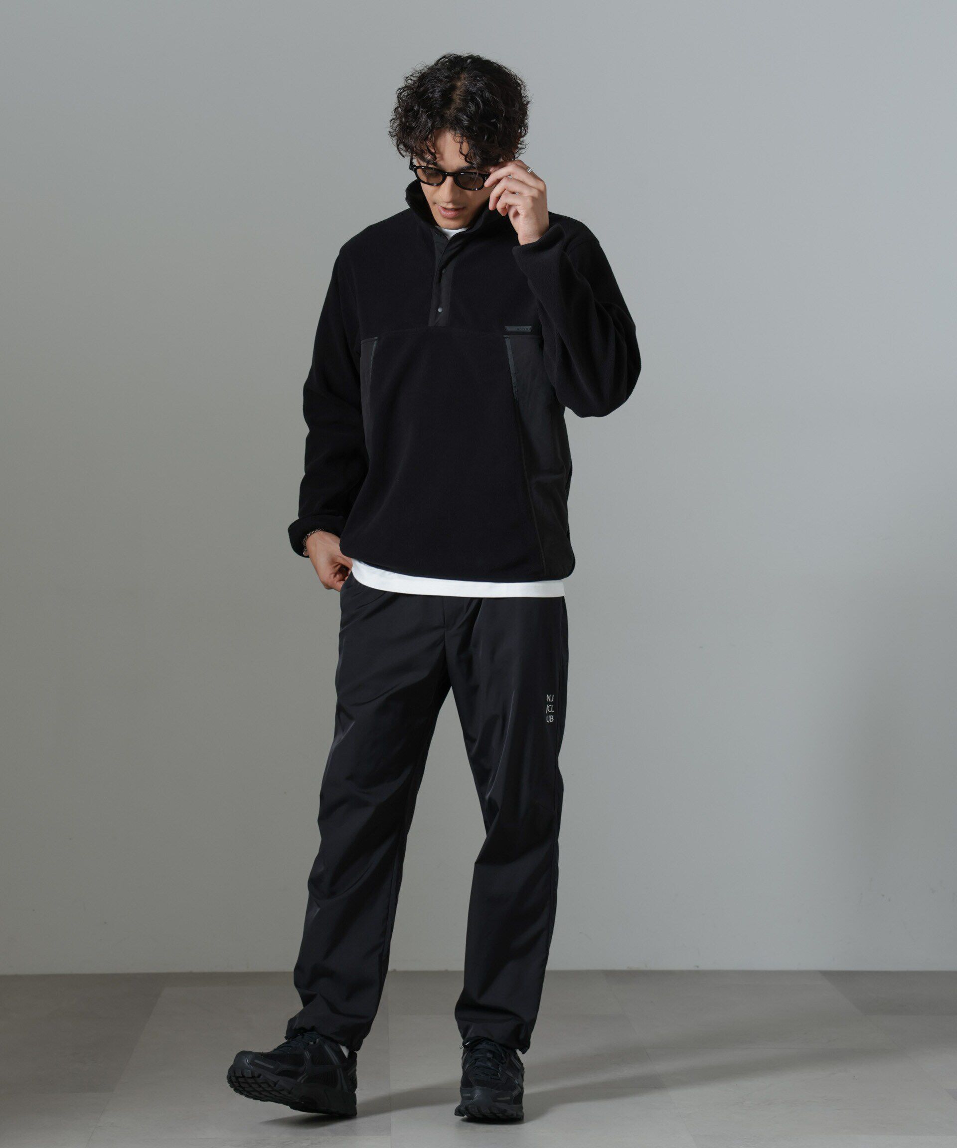 nano･universe「「NJ/CLUB」PARKSTOCK スナップフリースプルオーバー」|Tシャツ・カットソー|