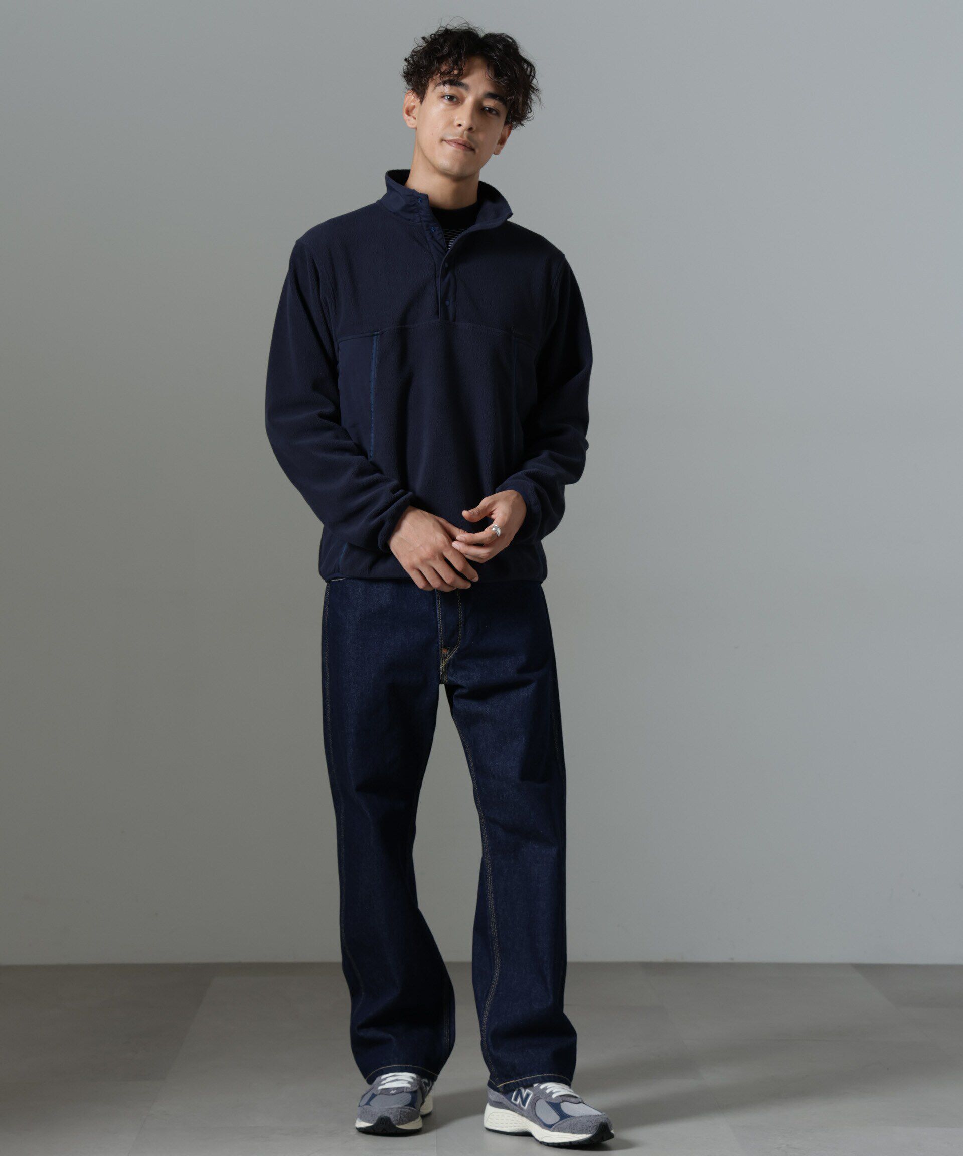 nano･universe「「NJ/CLUB」PARKSTOCK スナップフリースプルオーバー」|Tシャツ・カットソー|