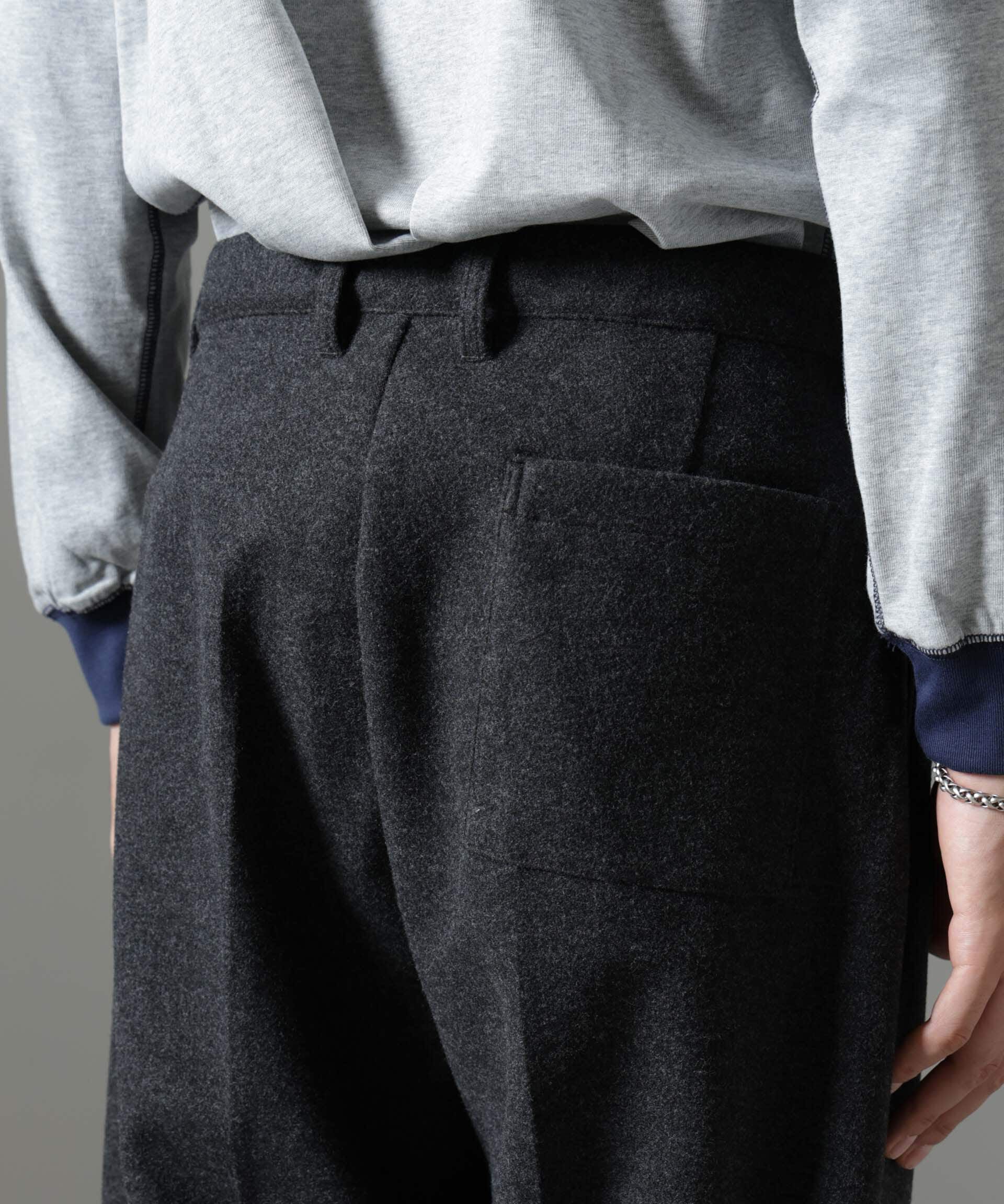 nano･universe「「NJ/CLUB」HOMESTOCK ジャージーストレートパンツ(セットアップ可)」|チノ|