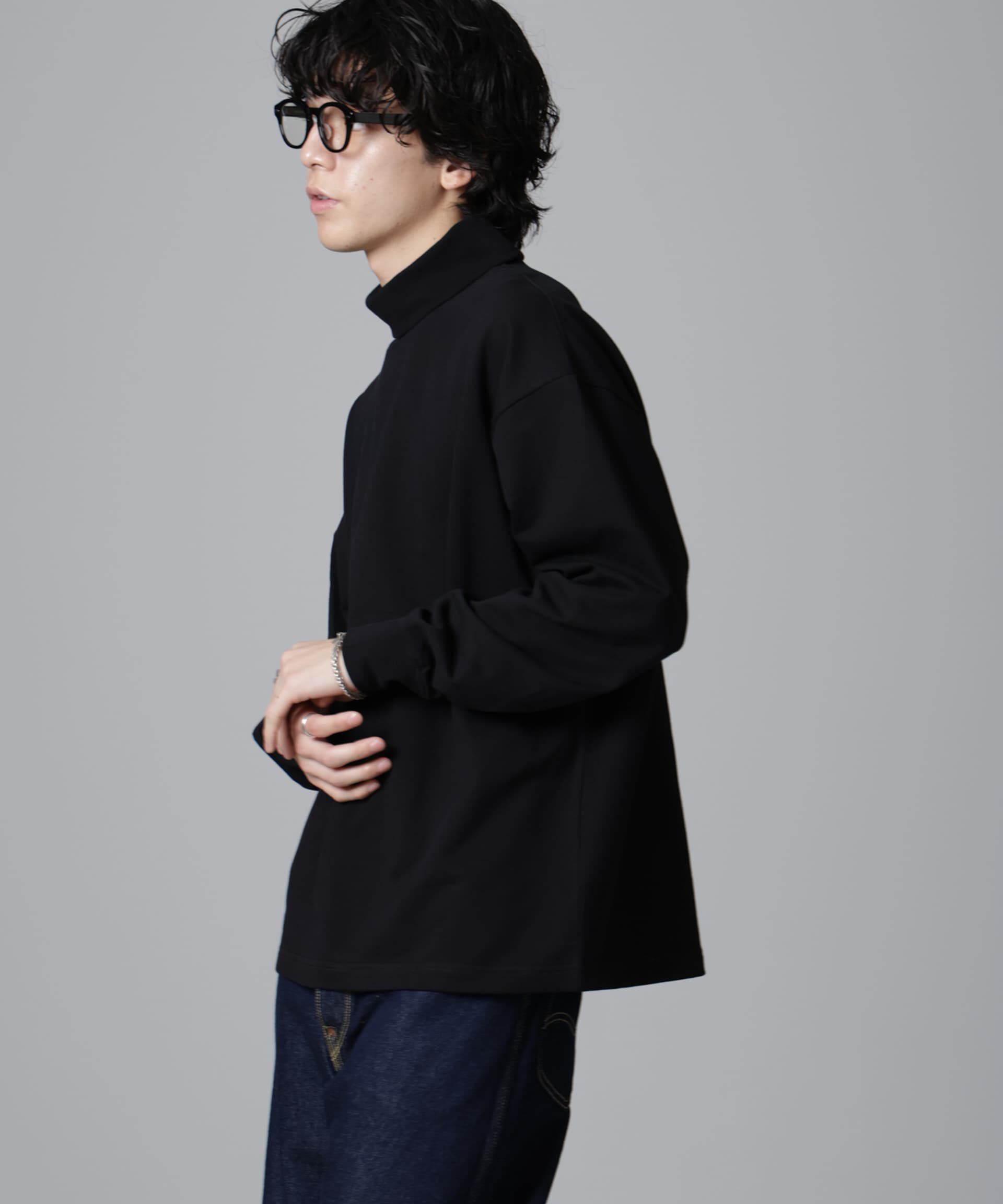 nano･universe「タートルカットミニ裏毛Ｔシャツ 長袖」|Tシャツ・カットソー|