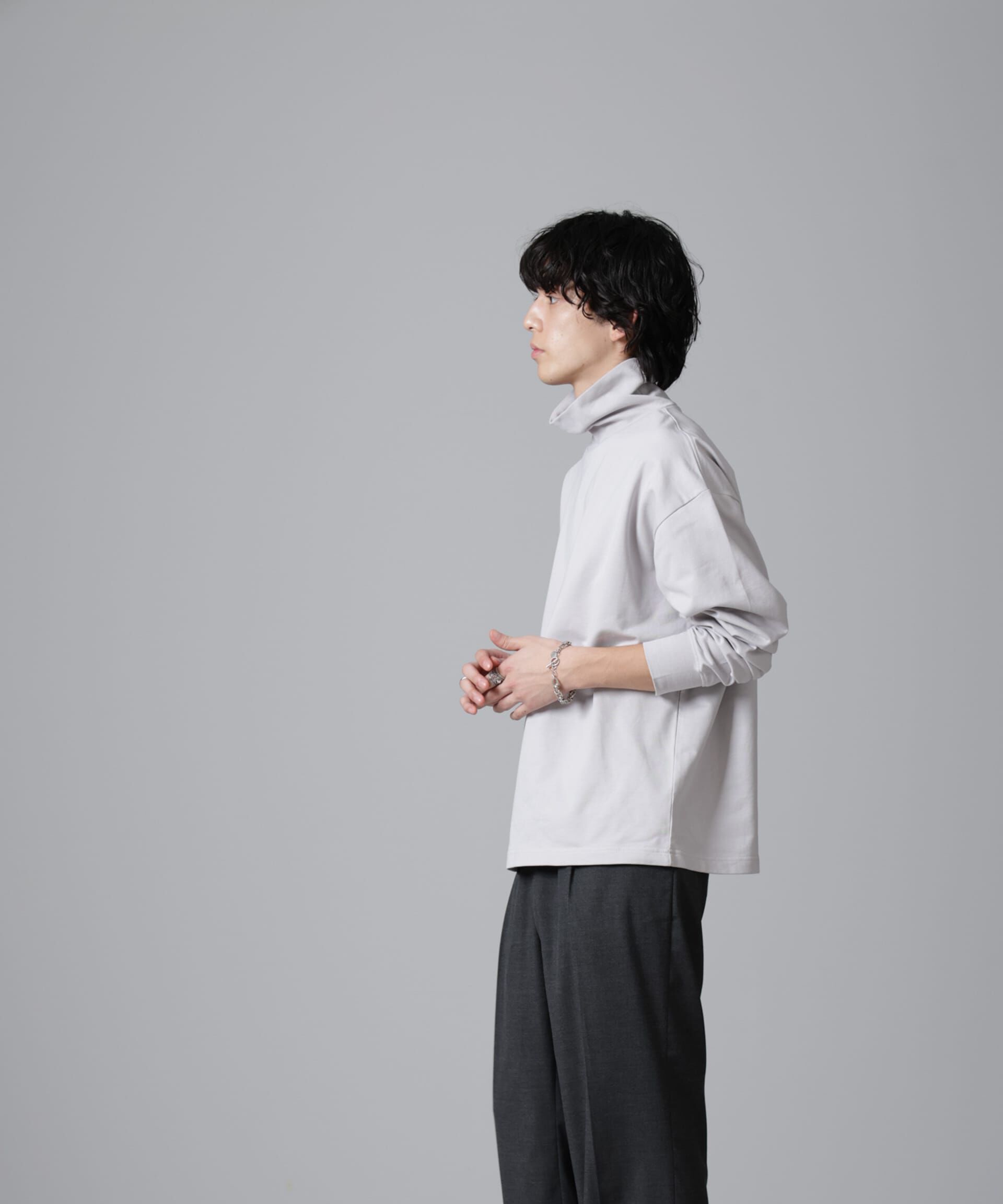 nano･universe「タートルカットミニ裏毛Ｔシャツ 長袖」|Tシャツ・カットソー|