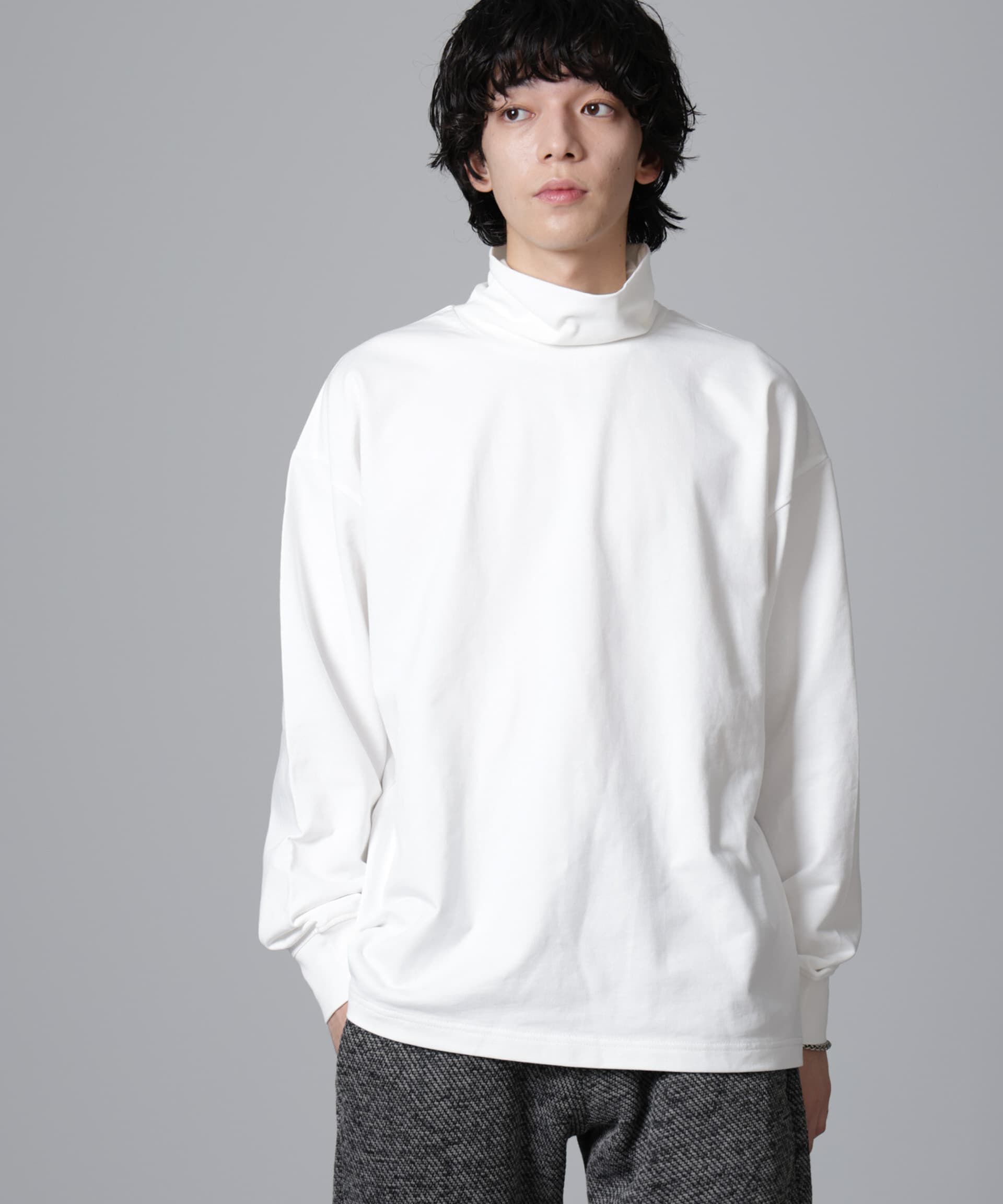 nano･universe「タートルカットミニ裏毛Ｔシャツ 長袖」|Tシャツ・カットソー|