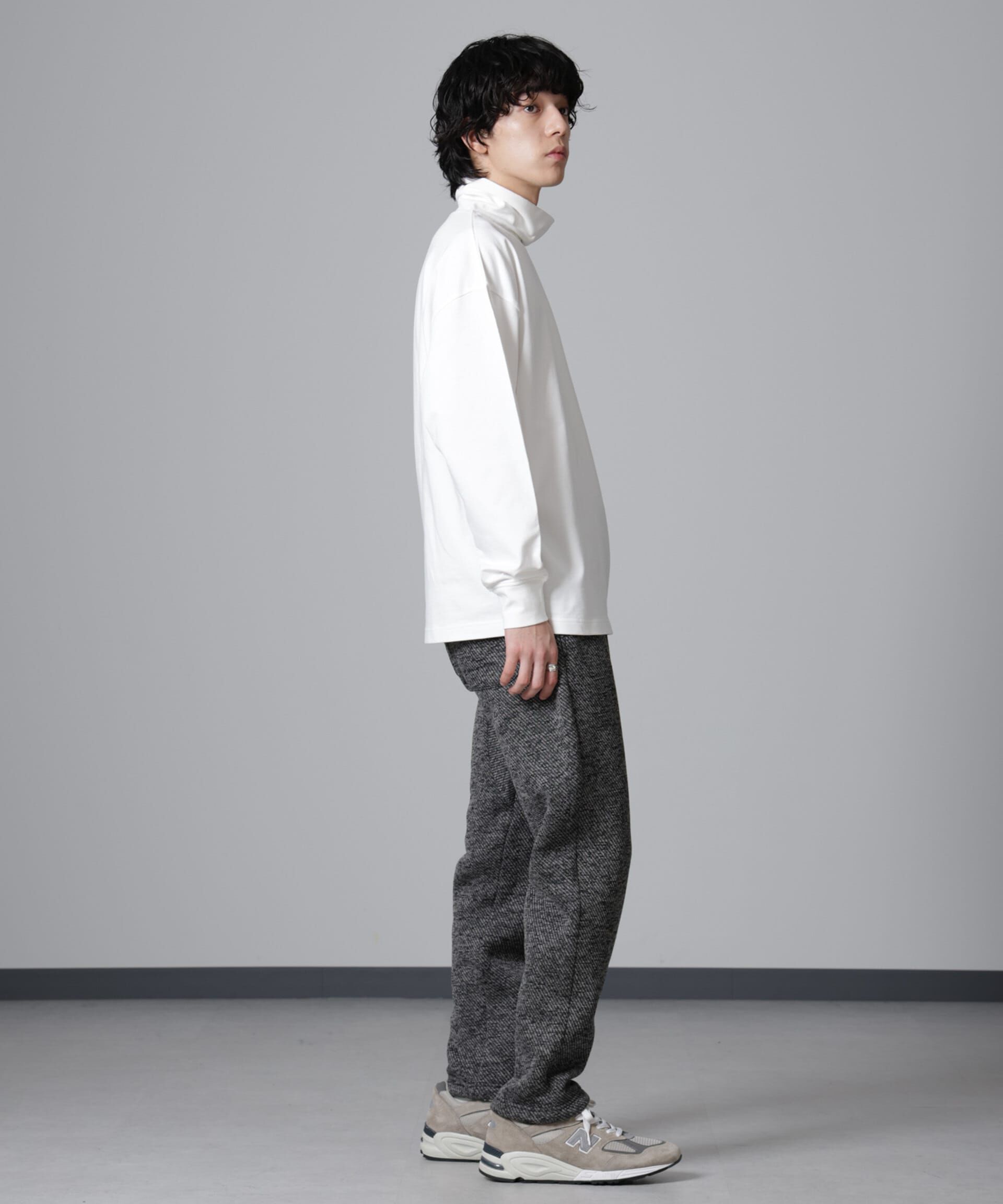 nano･universe「タートルカットミニ裏毛Ｔシャツ 長袖」|Tシャツ・カットソー|