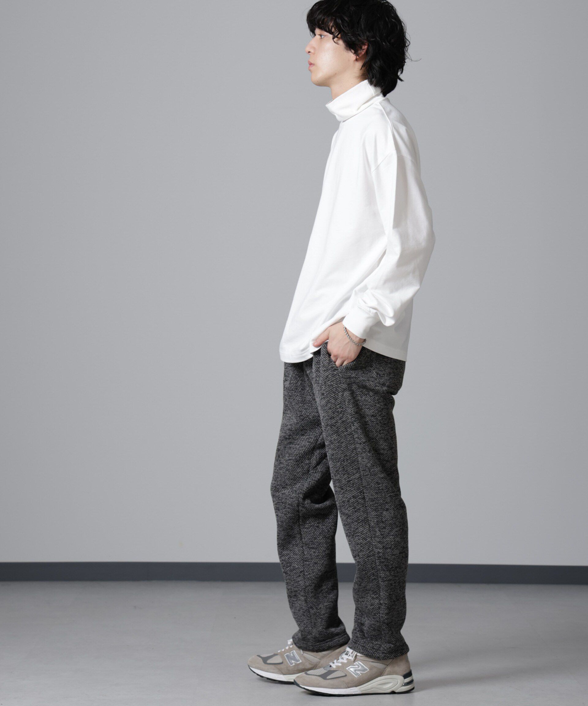 nano･universe「タートルカットミニ裏毛Ｔシャツ 長袖」|Tシャツ・カットソー|