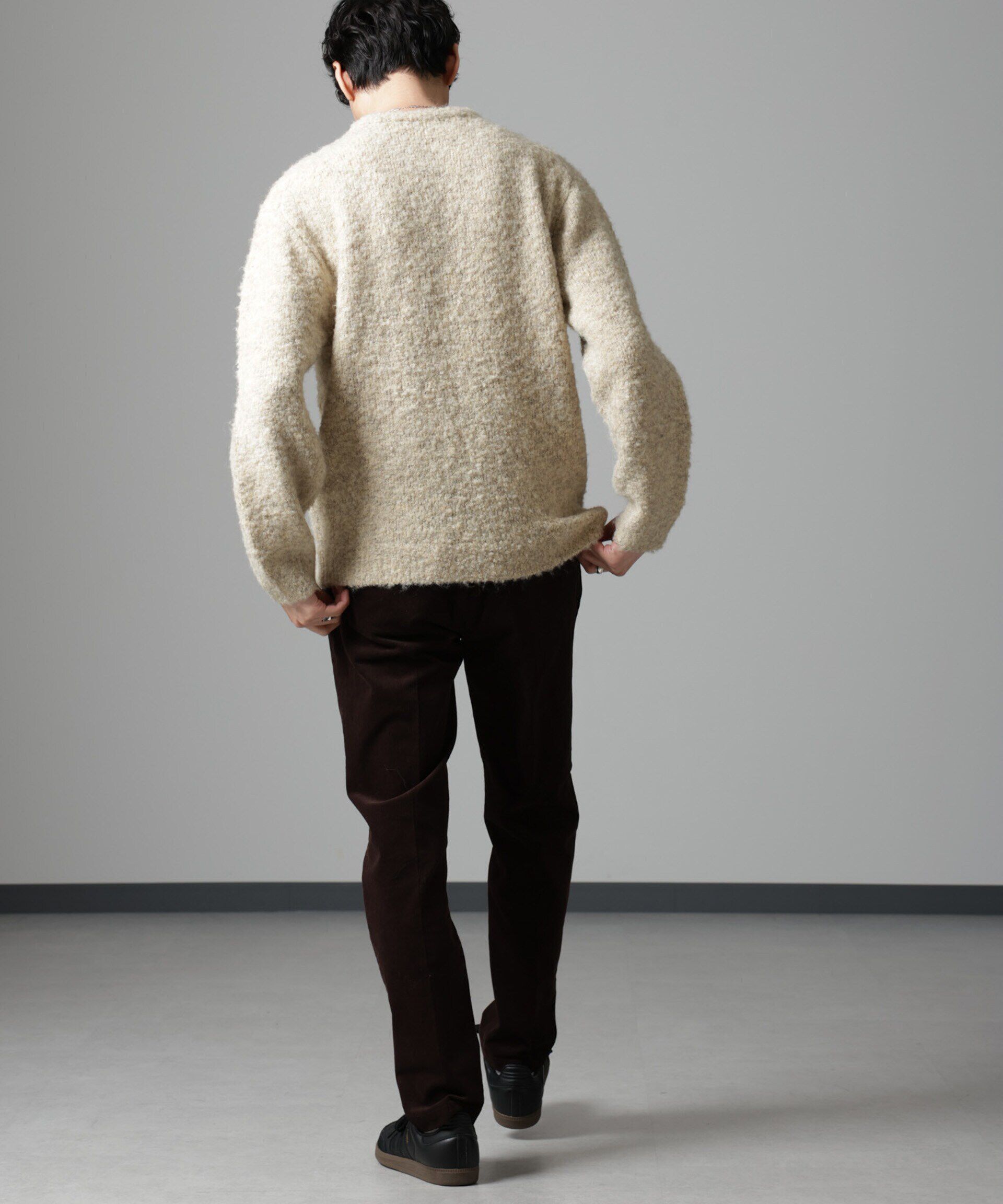 nano･universe「ウールミックスブークレニット」|ニット・セーター|