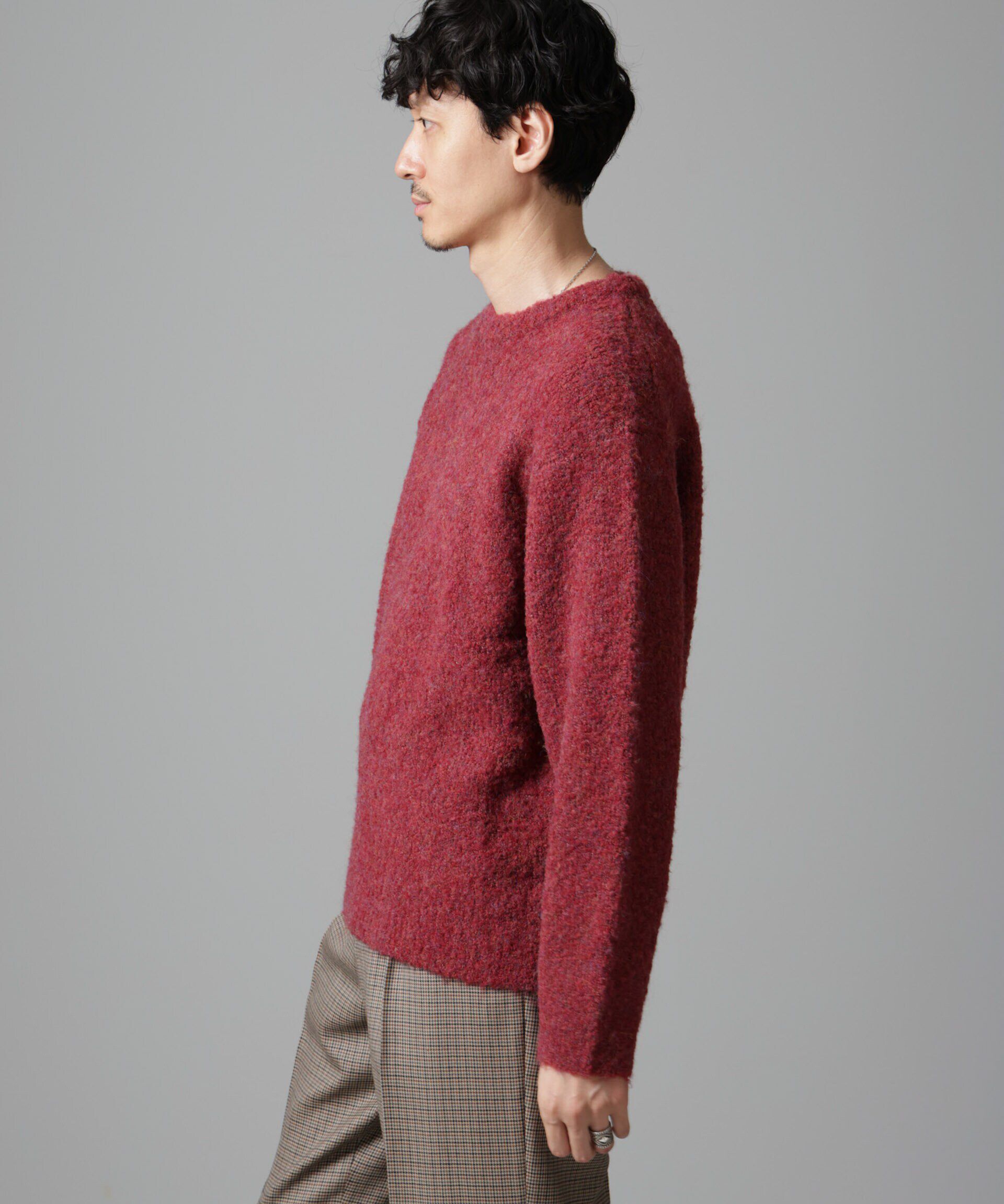 nano･universe「ウールミックスブークレニット」|ニット・セーター|