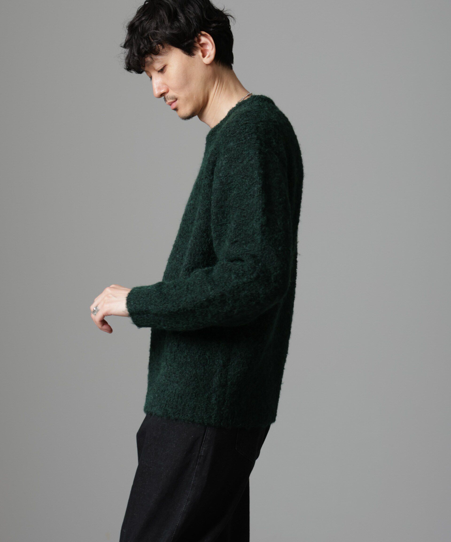 nano･universe「ウールミックスブークレニット」|ニット・セーター|