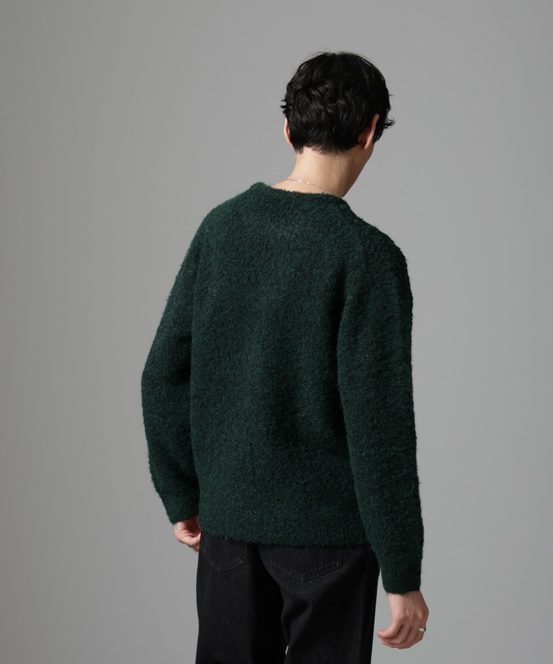 nano･universe「ウールミックスブークレニット」|ニット・セーター|