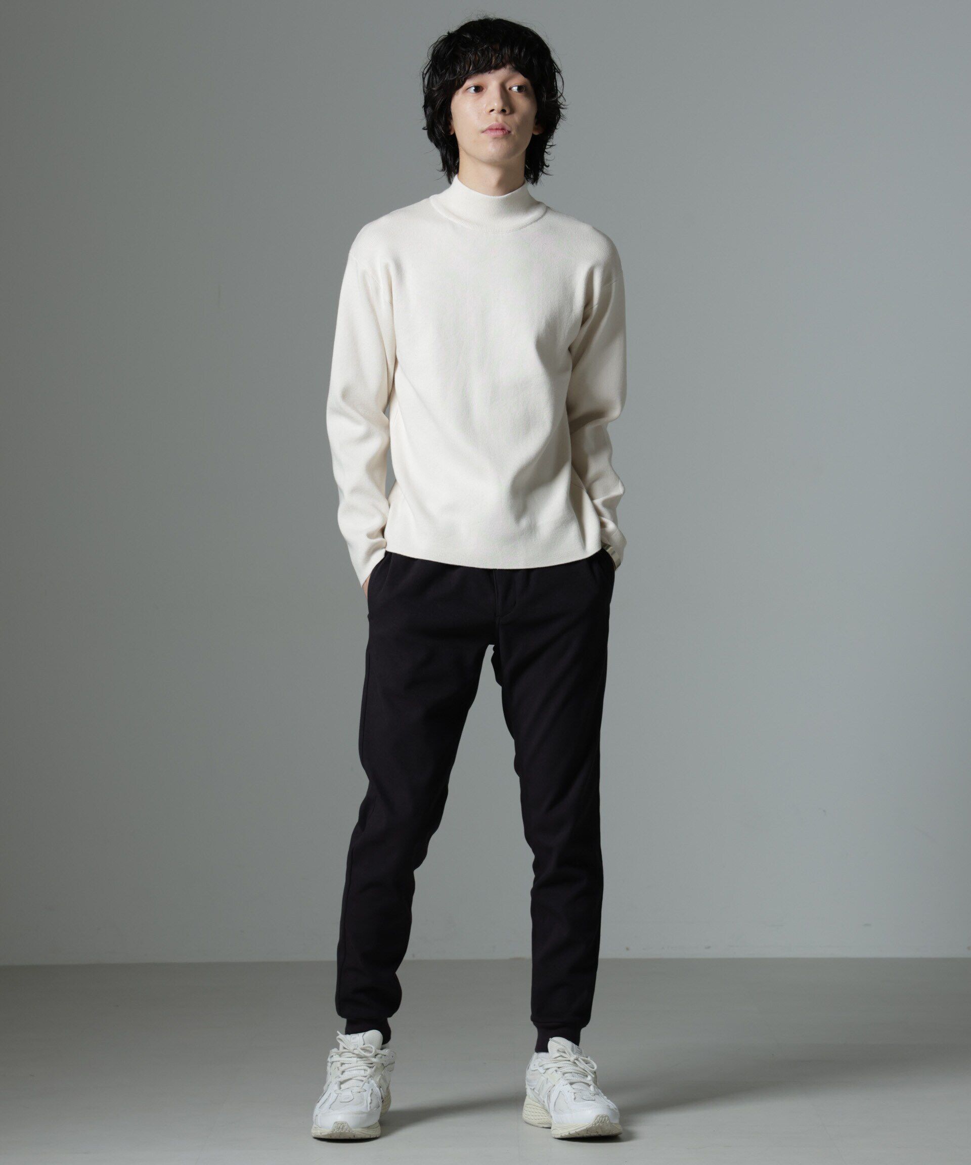 nano･universe「「MC」coveross(R)TECH WARM 裏起毛ツイル ジョガーパンツ」|チノ|