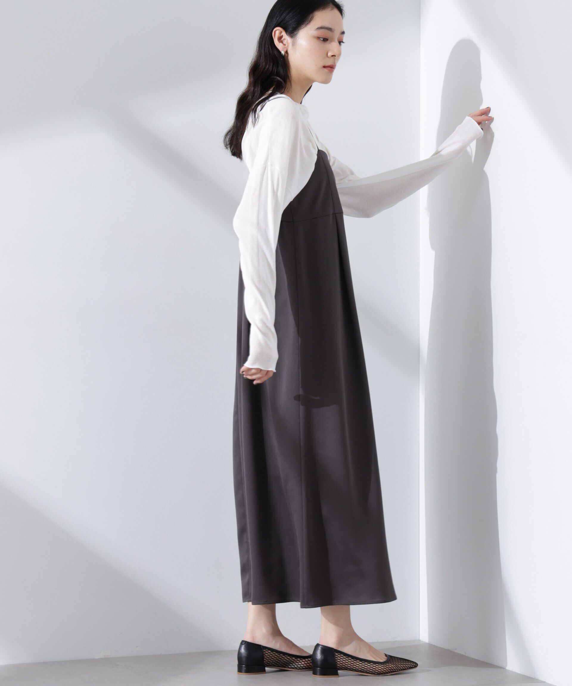 nano･universe「サテンキャミワンピース」|ワンピース|