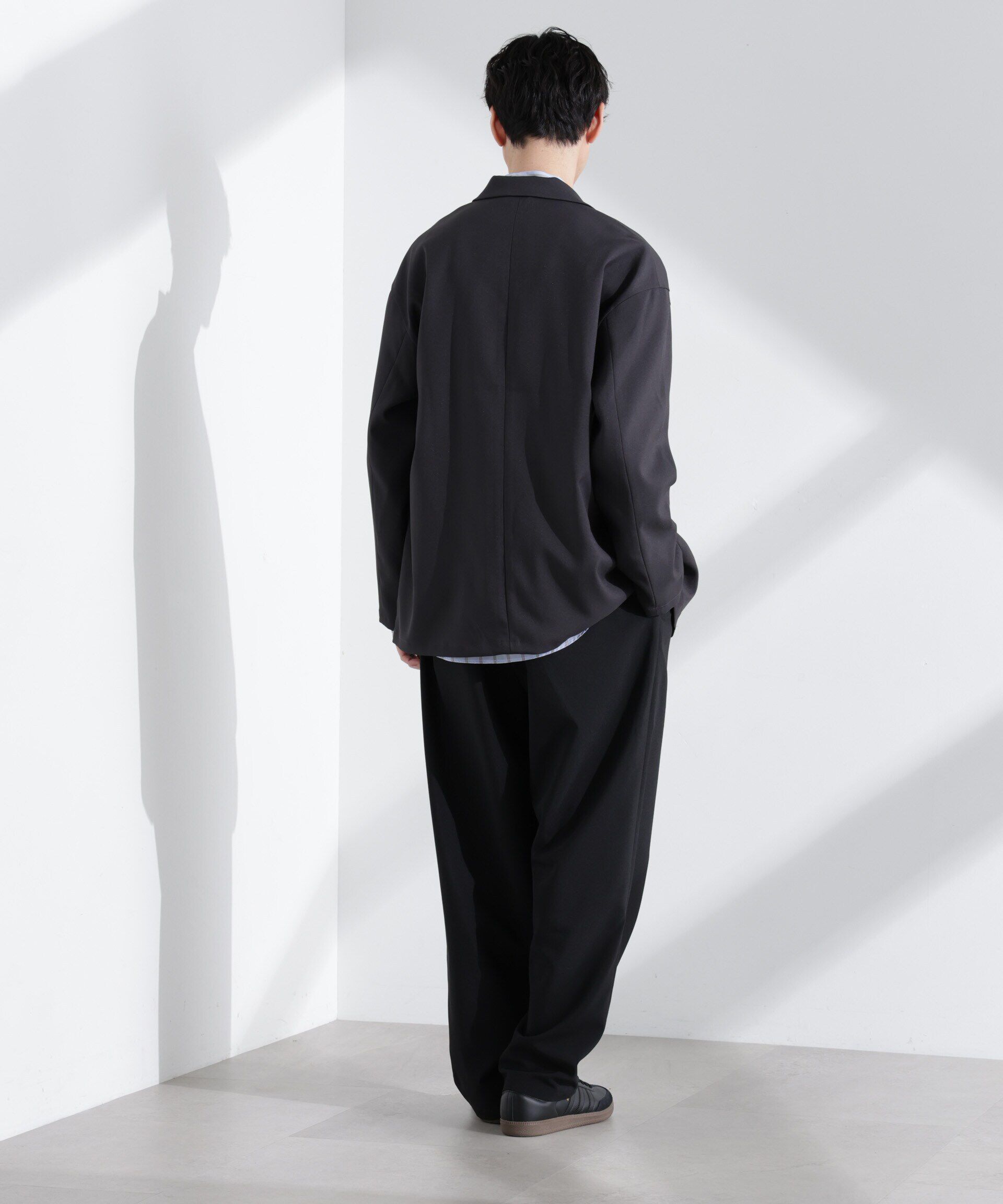 nano･universe「ドレープワイドジャケット（セットアップ可）」|テーラードジャケット|