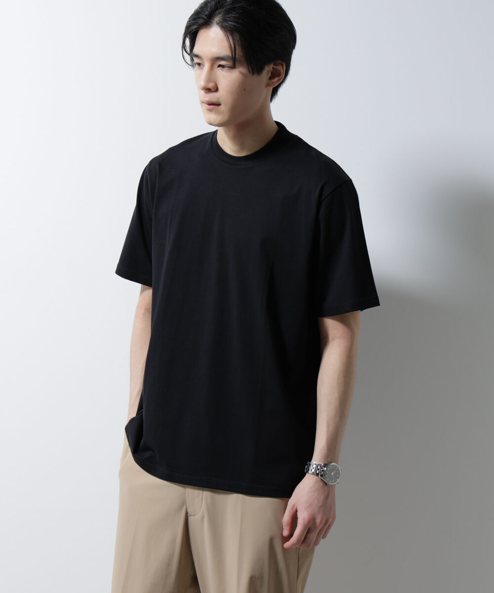 nano･universe「ジャケT(R) クルーネック 半袖」|Tシャツ・カットソー|