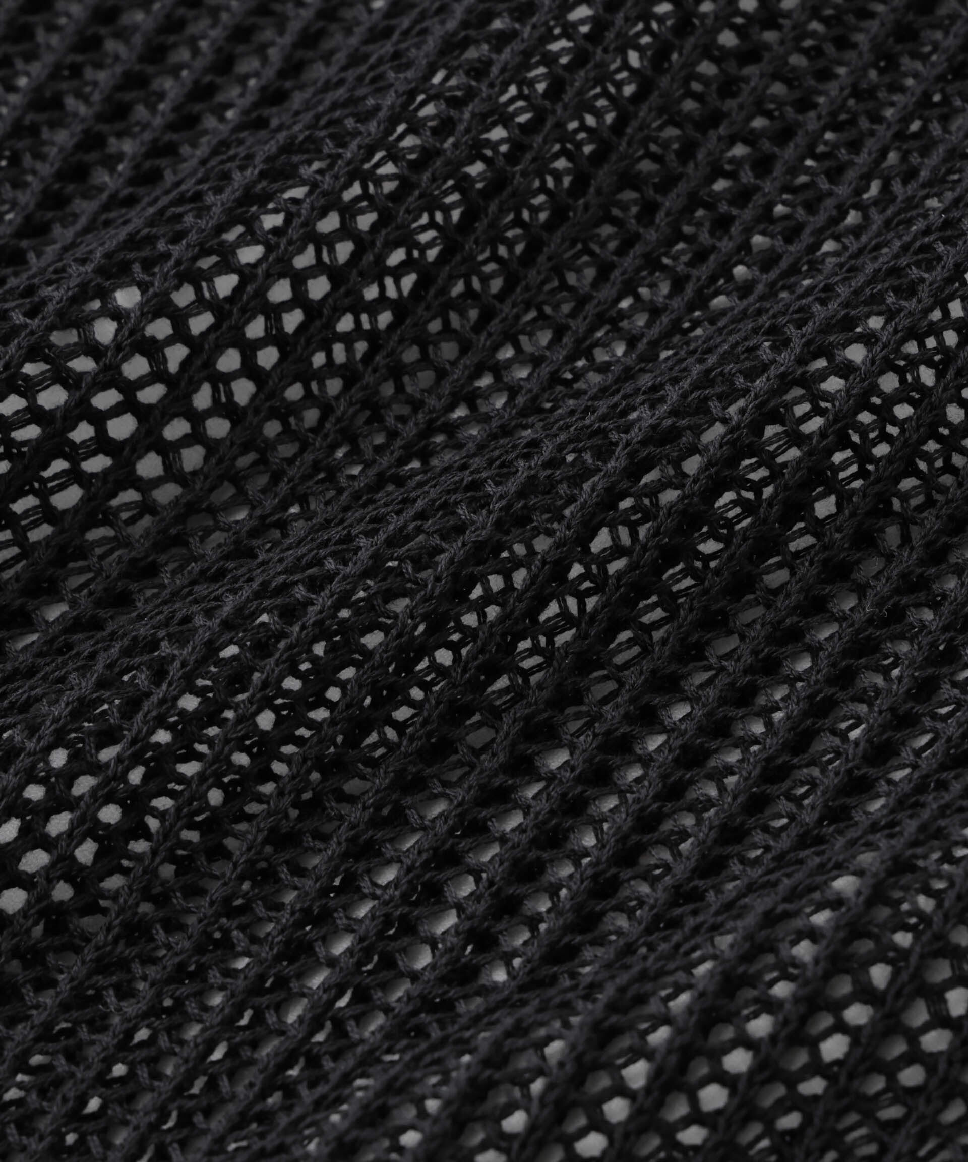 nano･universe「クロップドメッシュニットトップス」|ニット・セーター|