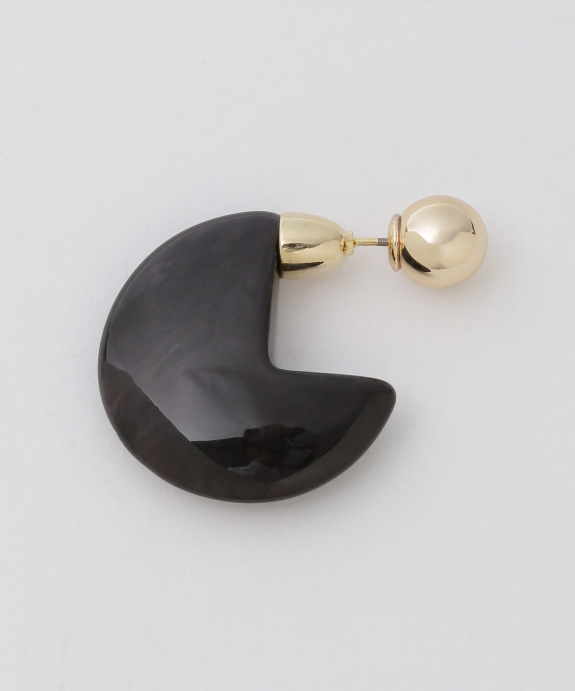 nano･universe「マーブルラウンドピアス」|ピアス|