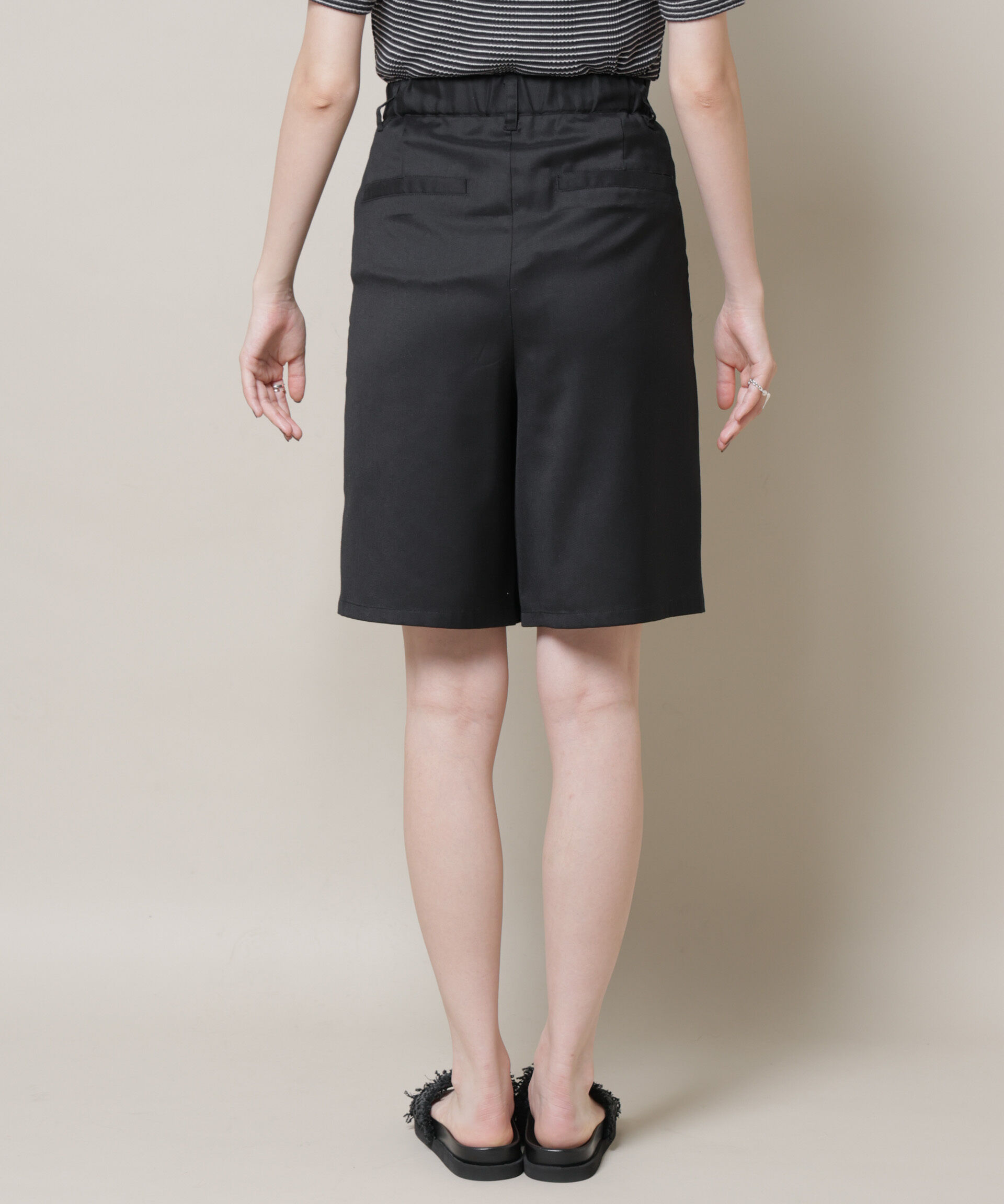 nano･universe「ワンタックショートパンツ(セットアップ可)」|チノ|