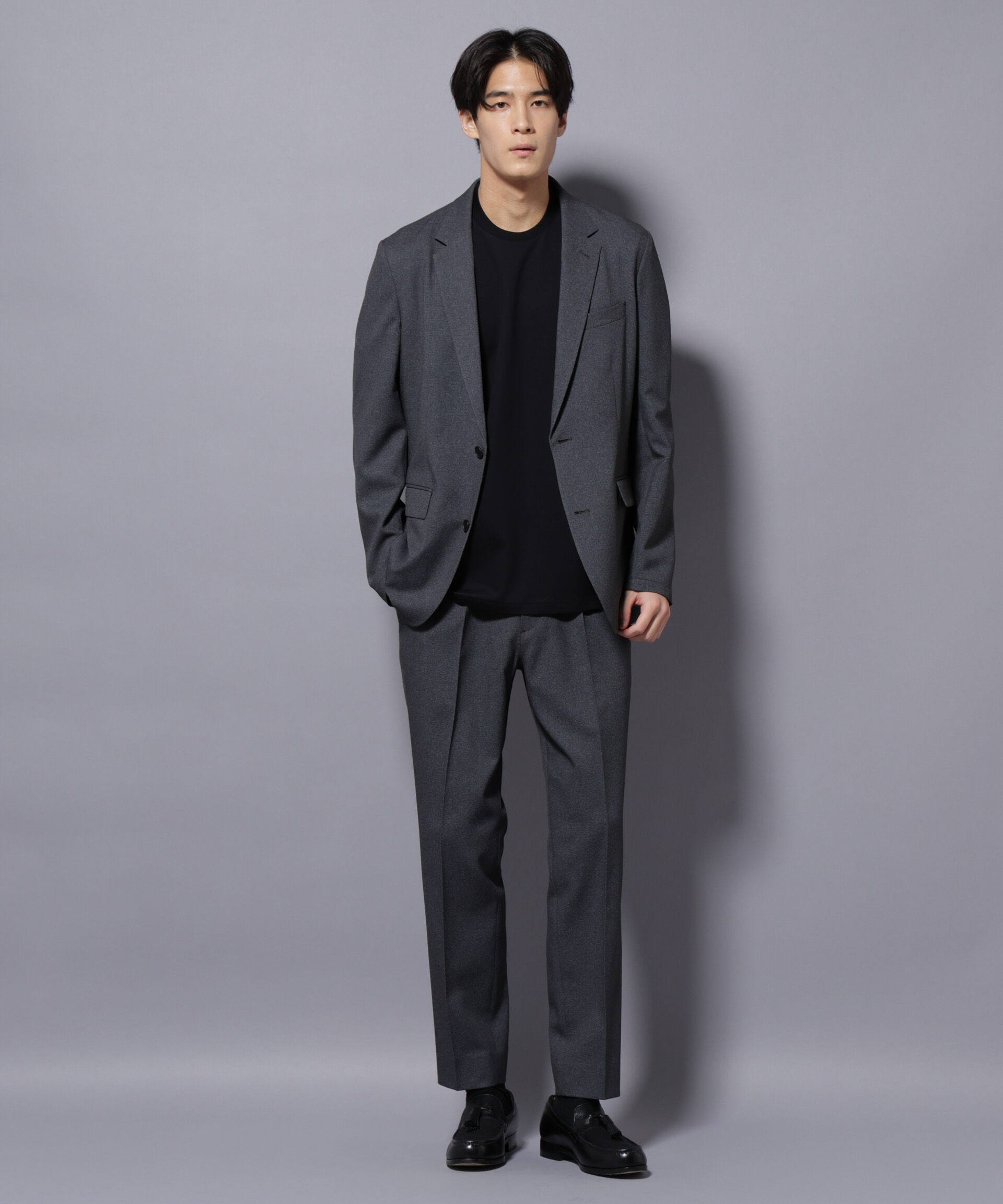 nano･universe「｢Damerino｣LANATEC(R)シャークスキンセットアップ防シワ形態安定」|スーツ|