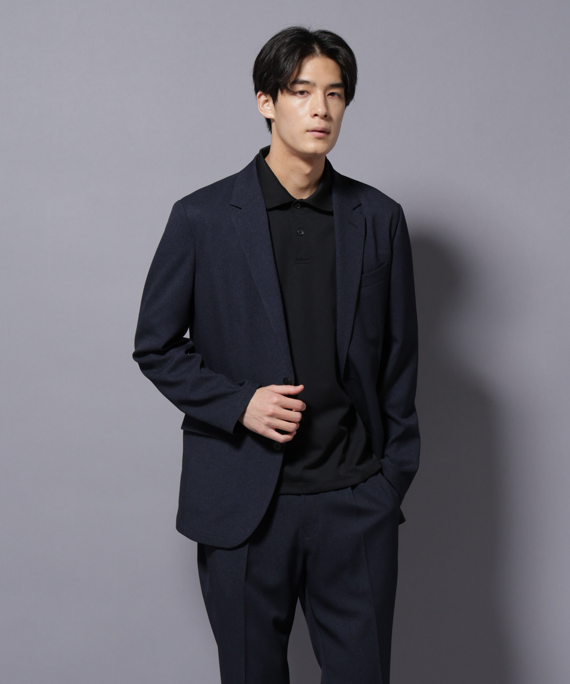 nano･universe「｢Damerino｣LANATEC(R)シャークスキンセットアップ防シワ形態安定」|スーツ|