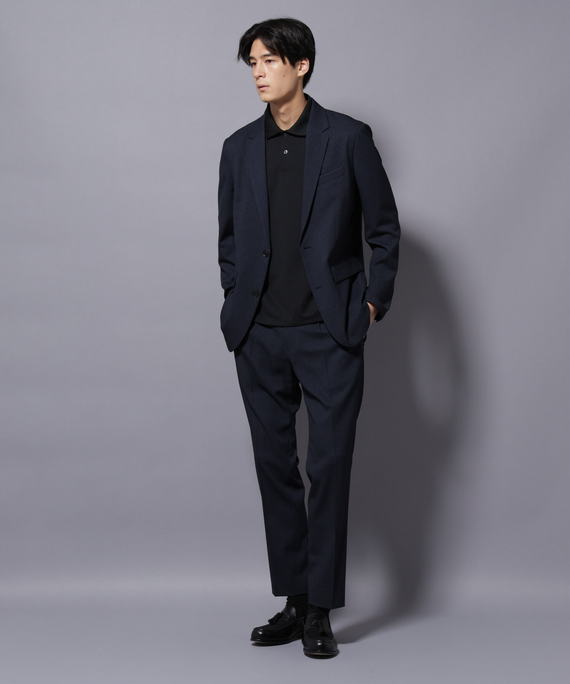 nano･universe「｢Damerino｣LANATEC(R)シャークスキンセットアップ防シワ形態安定」|スーツ|