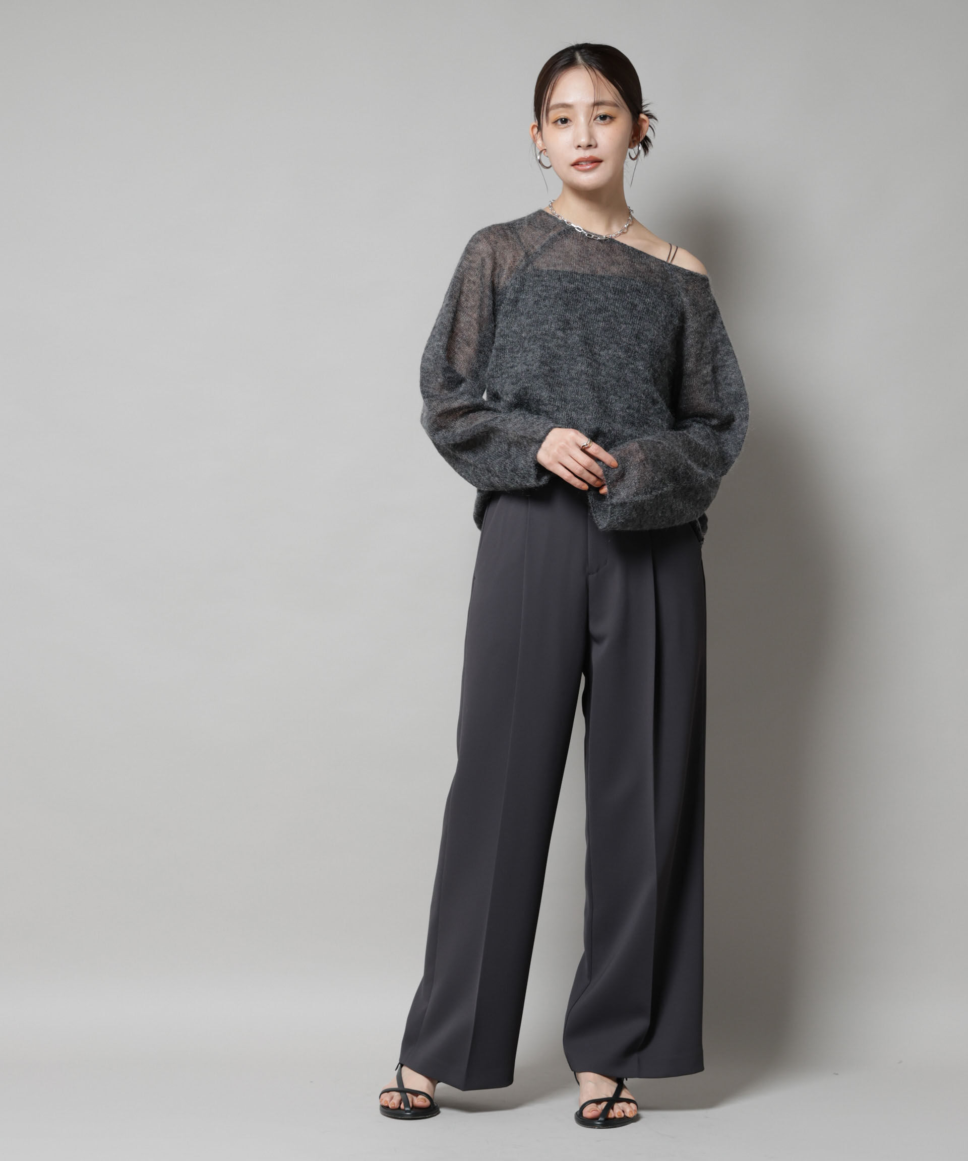 nano･universe「ツイルワイドスラックス」|チノ|