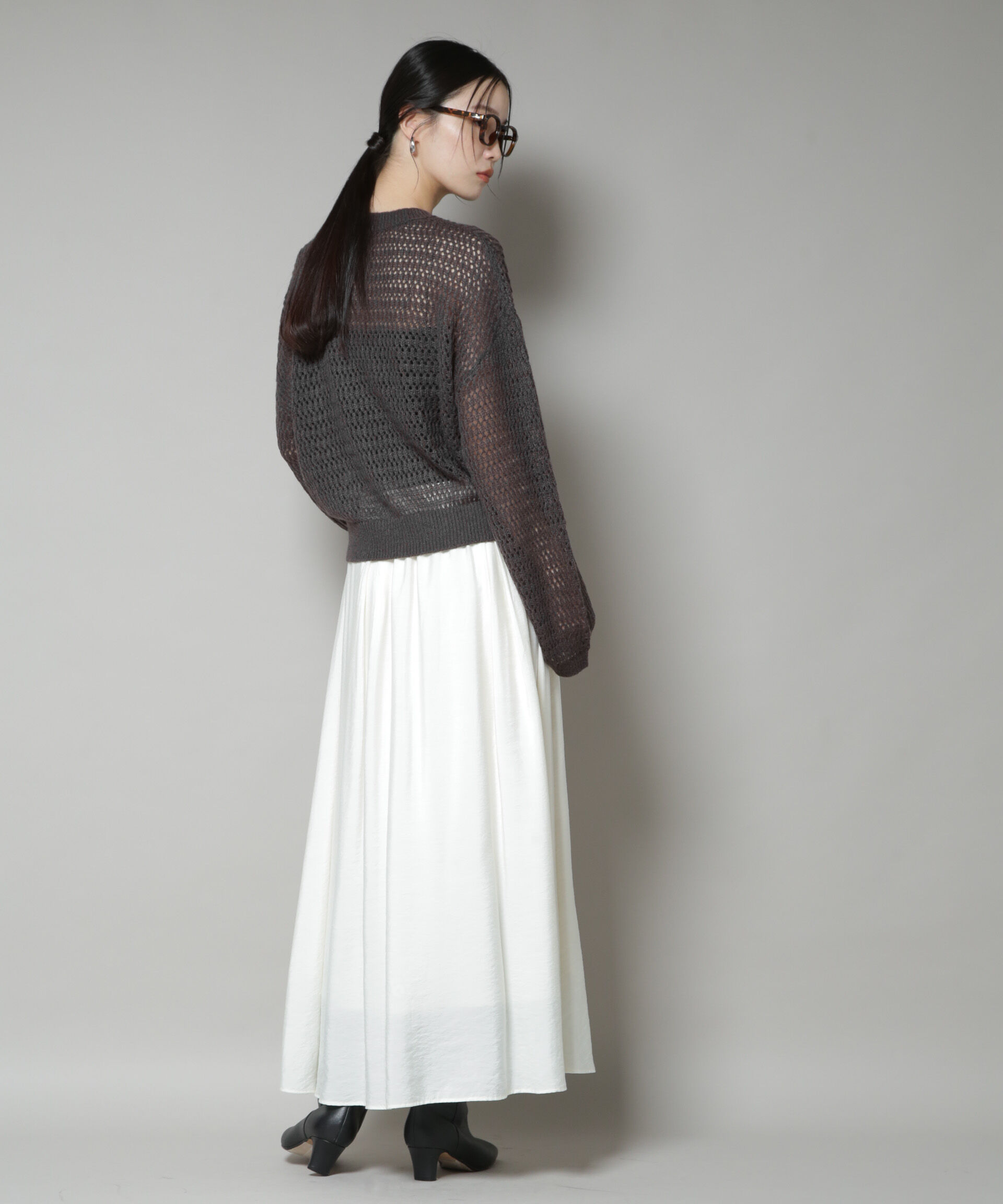 nano･universe「モヘヤライクメッシュニットトップス」|ニット・セーター|