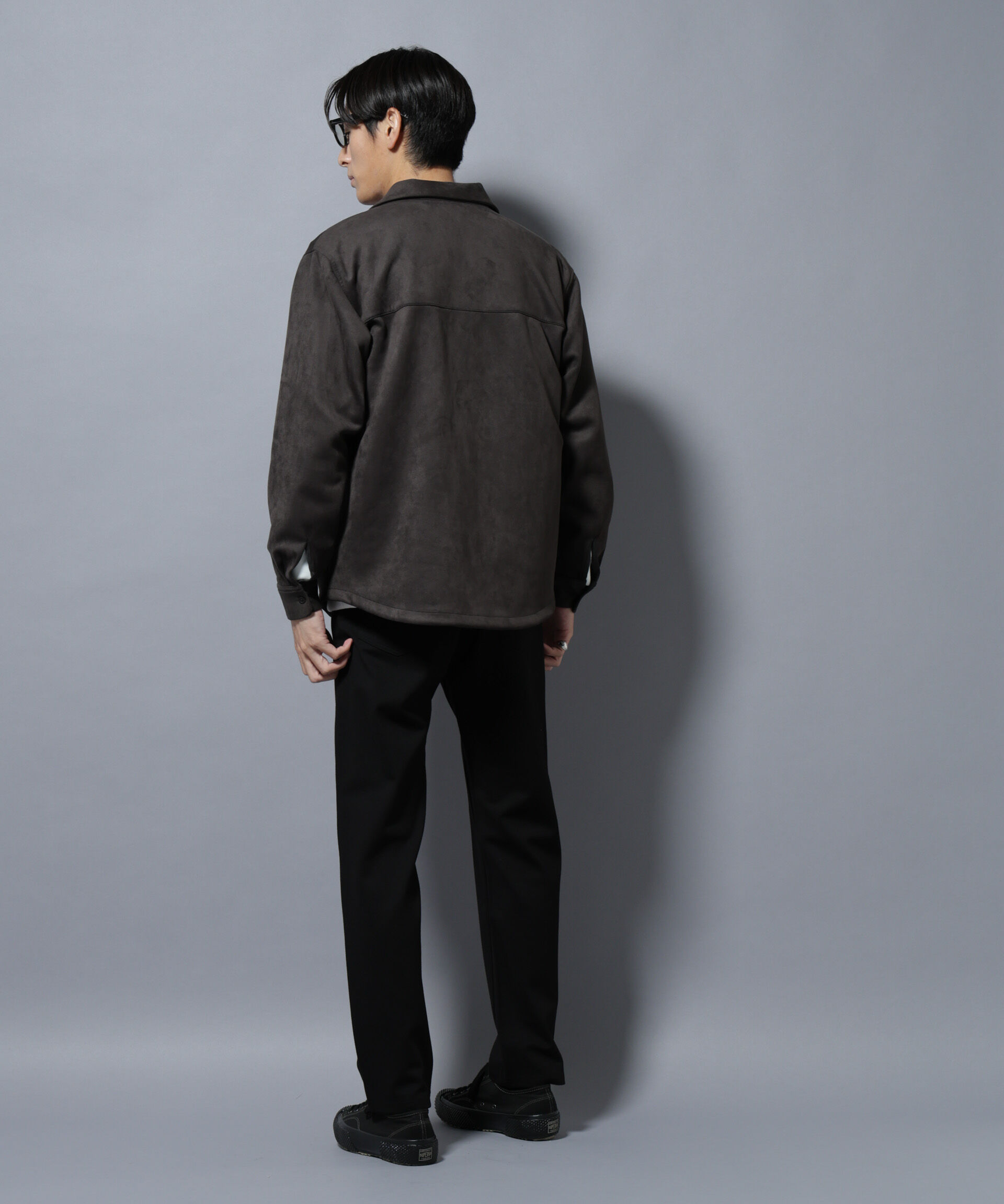 nano･universe「フェイクスエードシャツ 長袖」|シャツ・ブラウス|