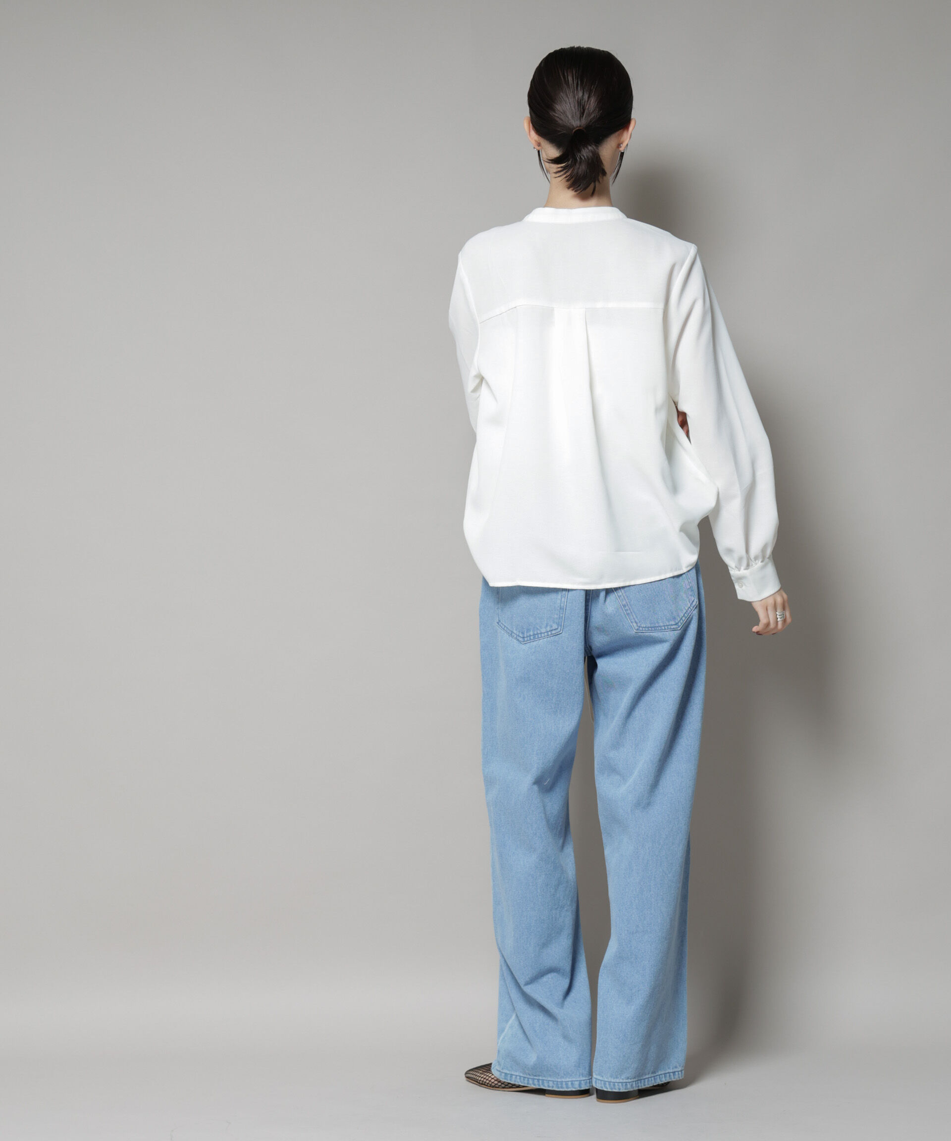 nano･universe「フロントフリルブラウス」|シャツ・ブラウス|