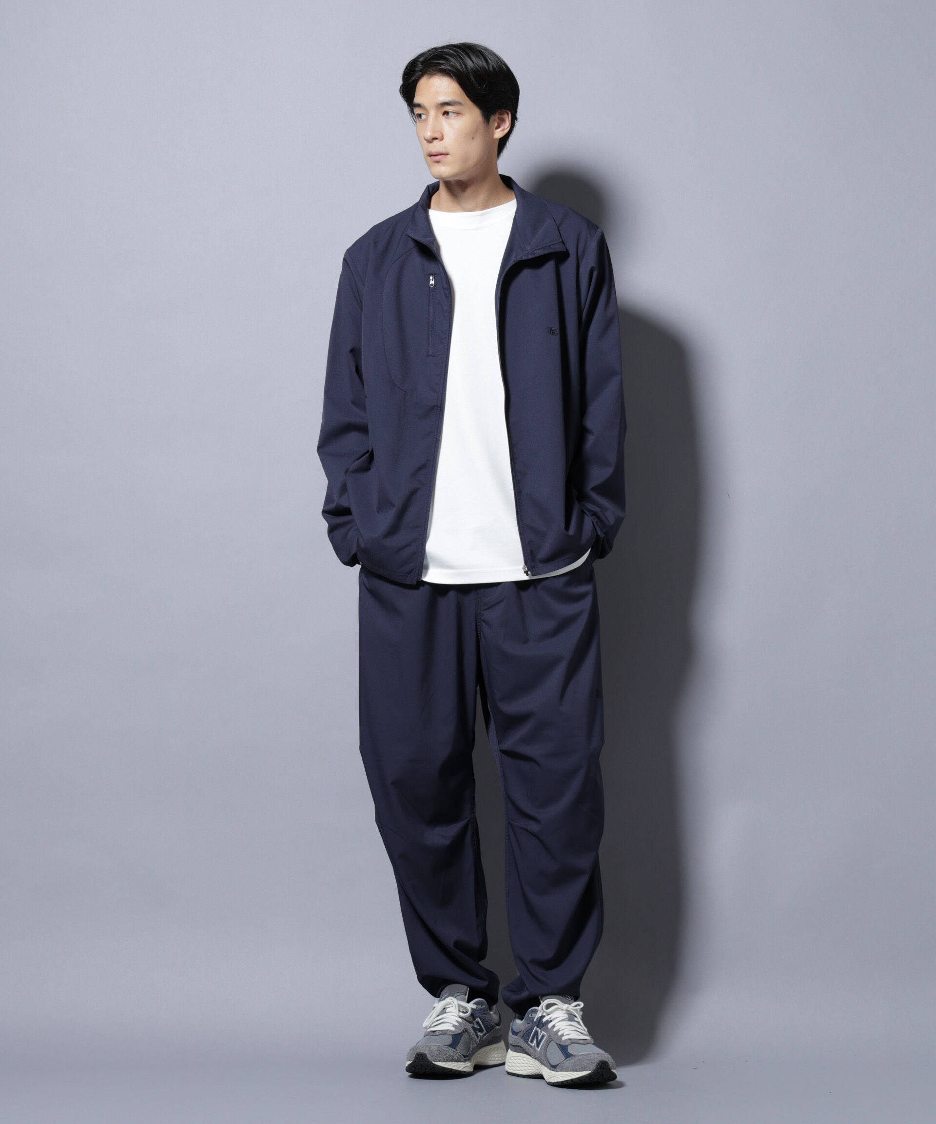 nano･universe「「NJ/CLUB」ワンポイントロゴトラックジャケット」|ブルゾン・スタジャン|