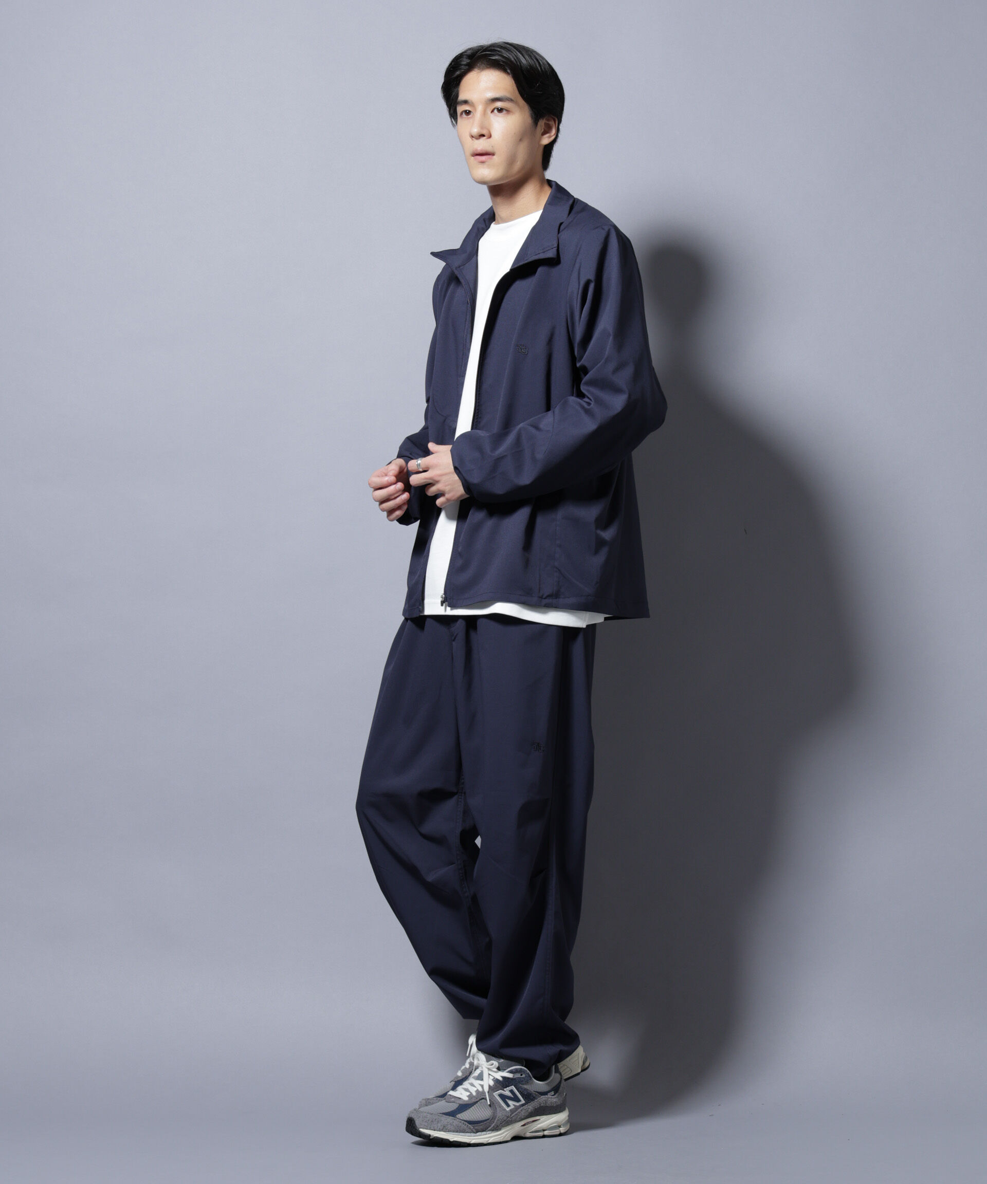 nano･universe「「NJ/CLUB」ワンポイントロゴトラックジャケット」|ブルゾン・スタジャン|