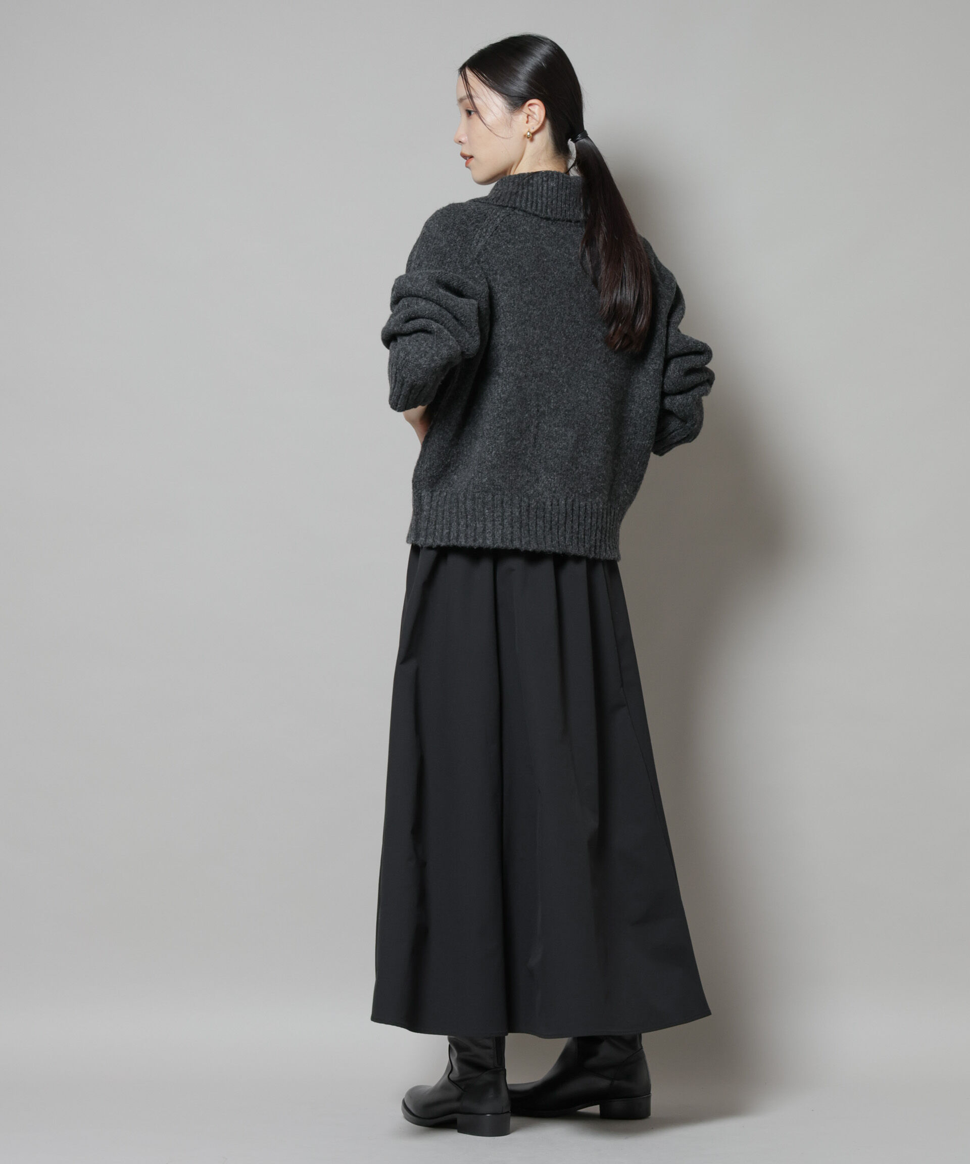 nano･universe「ハーフジップニットプルオーバー」|ニット・セーター|