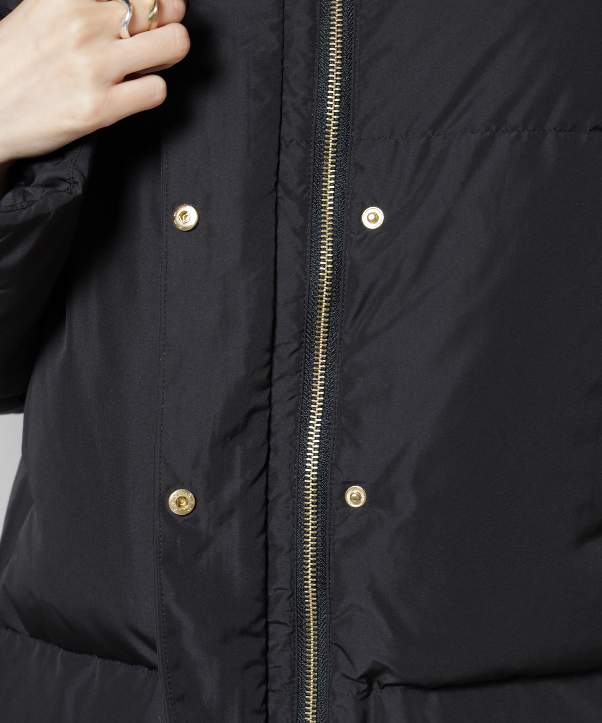 nano･universe「撥水加工 フードショートダウンコート」|ダウン|