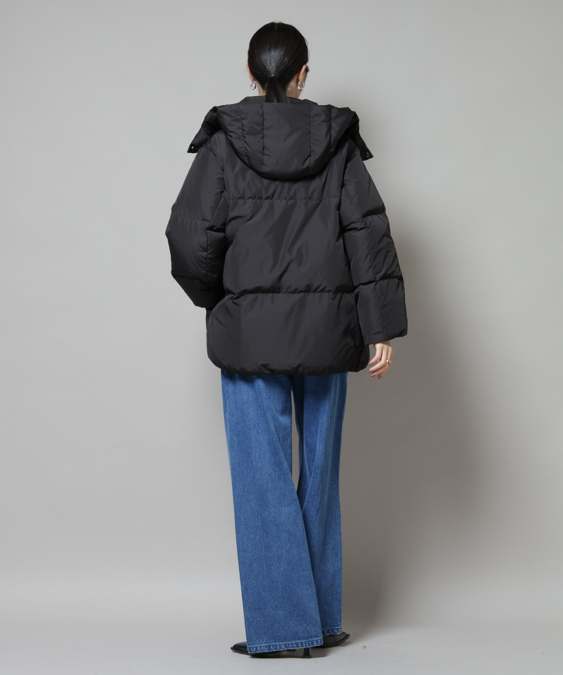 nano･universe「撥水加工 フードショートダウンコート」|ダウン|