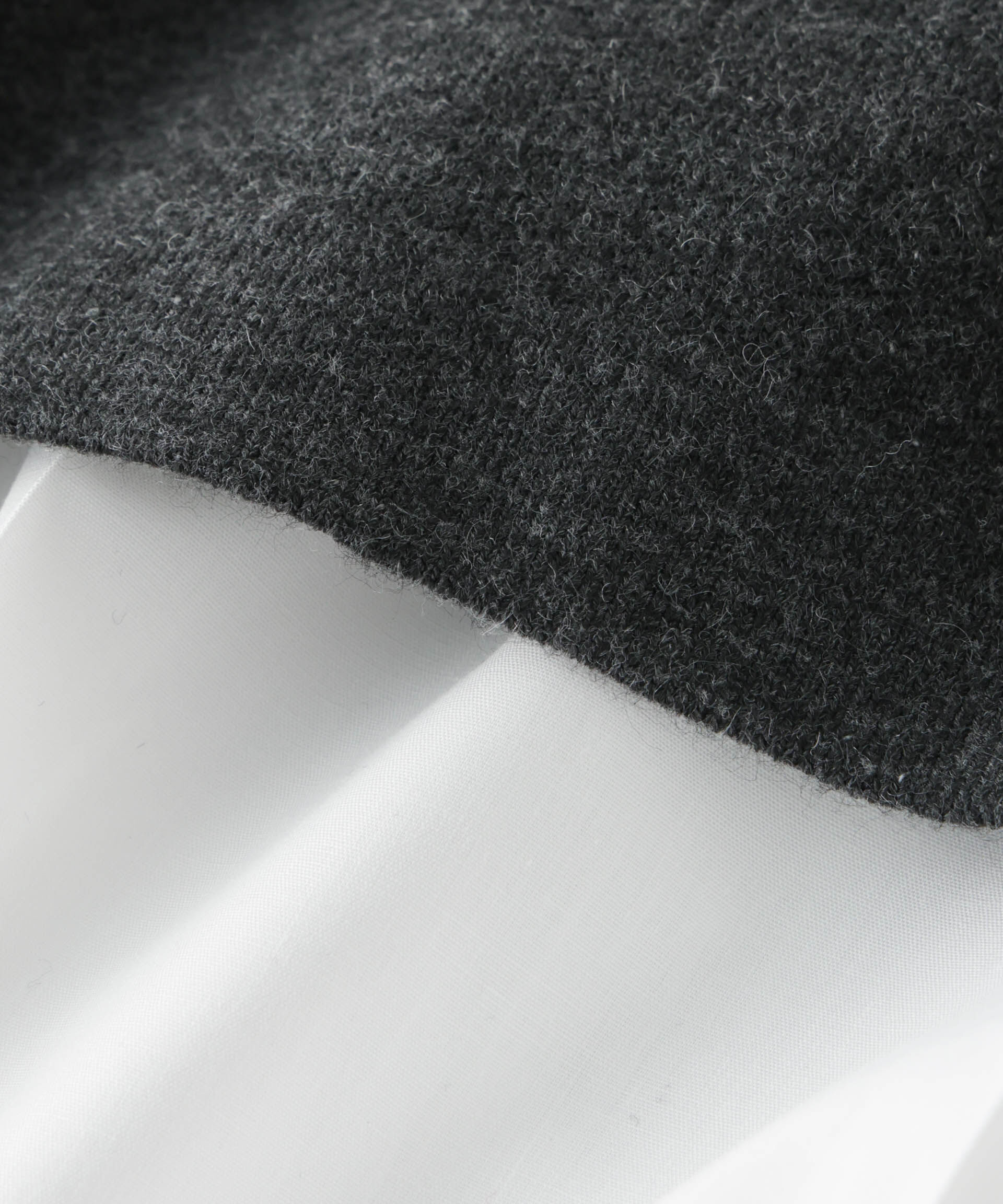 nano･universe「ダブルジャガードニット&times;タックブラウス ペプラムセット」|ニット・セーター|