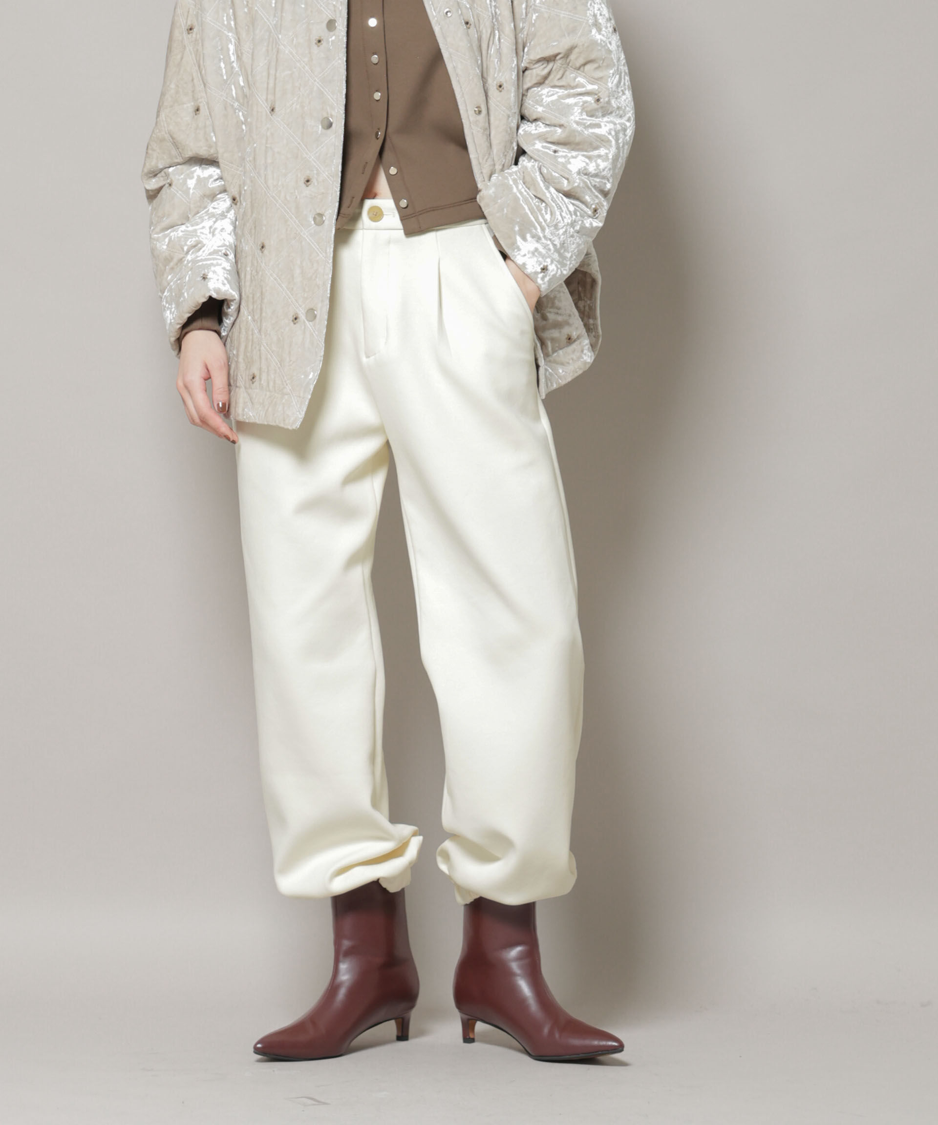 nano･universe「ダンボールジョガーパンツ」|チノ|