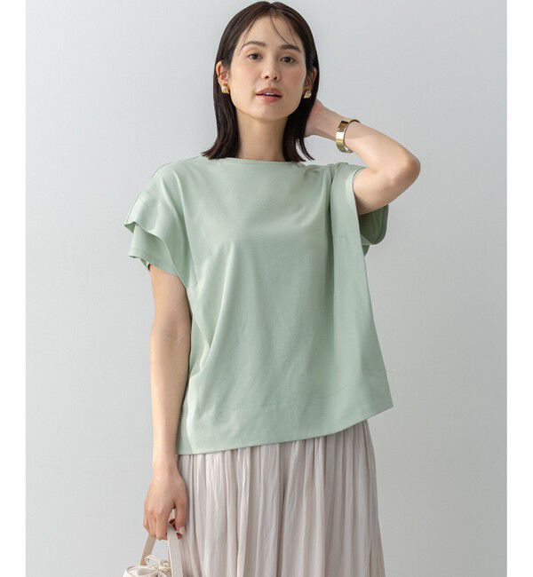 組曲「GIZAコットンドルマンスリーブ Tシャツ」|Tシャツ・カットソー|ミント系