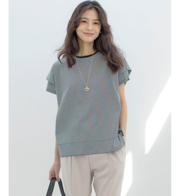 組曲「GIZAコットンドルマンスリーブ Tシャツ」|Tシャツ・カットソー|ﾌﾞﾗｯｸ&times;ｵ