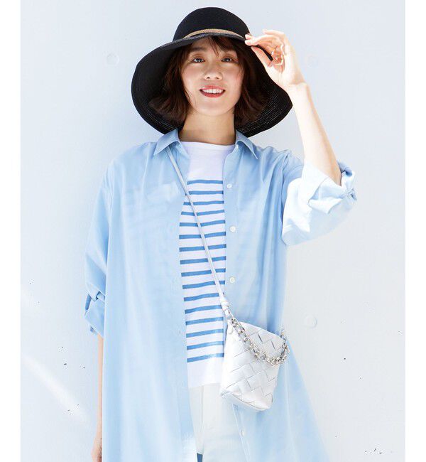 自由区「【洗える】Le minor(ルミノア) ボーダーカットソー」|Tシャツ・カットソー|ｻｯｸｽﾌﾞ