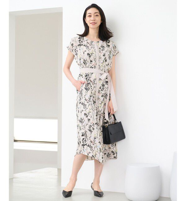 自由区「【ご好評につき追加生産・新色追加】ハーバルフロープリント ワンピース」|ドレス|